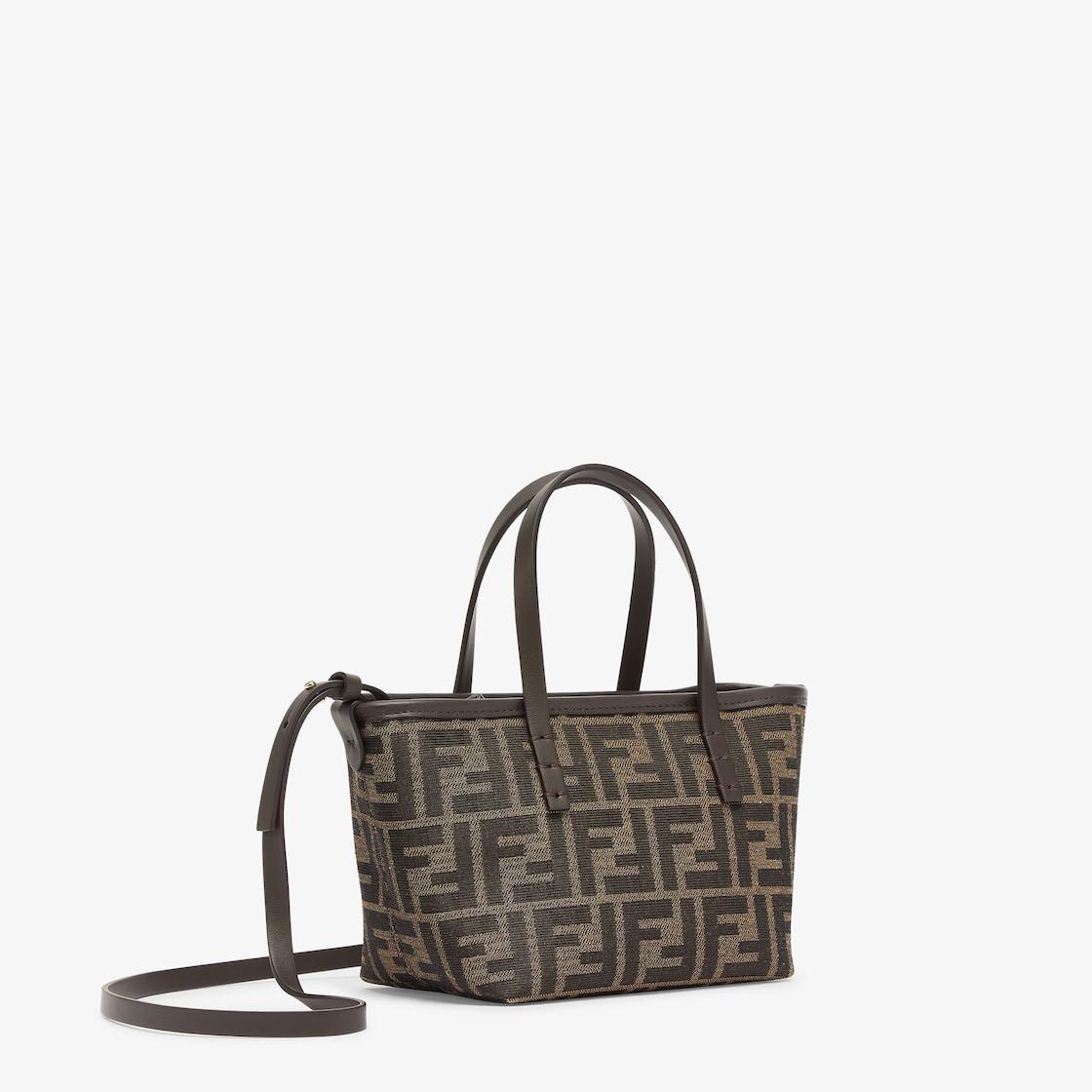Mini RollBrown FF jacquard mini bag Product Image