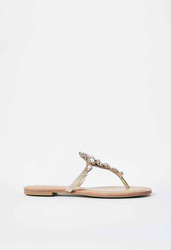 Delisa Jeweled Flat Sandal Product Image