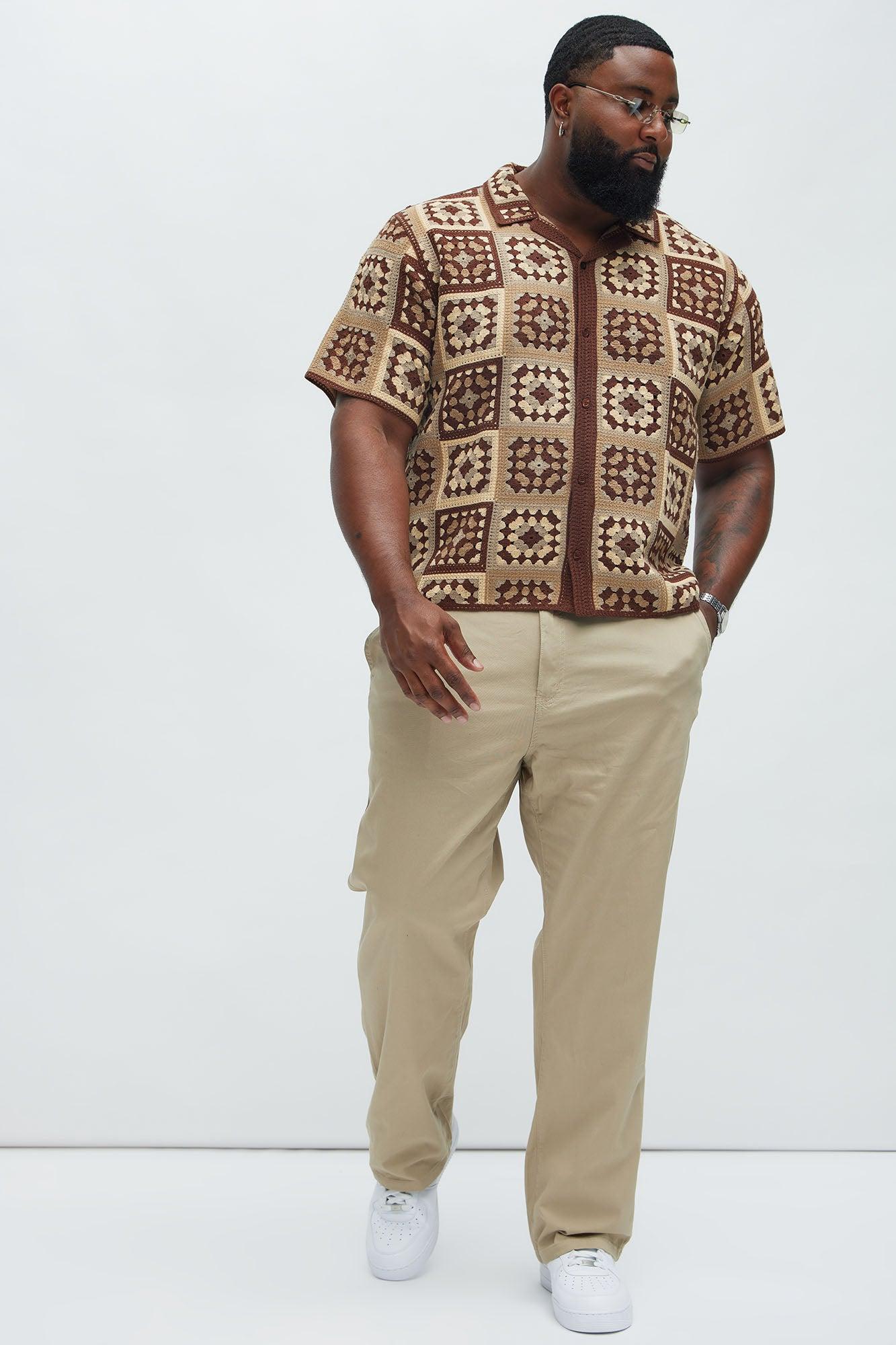 Nolan Textured Shirt - Brown/combo Product Image