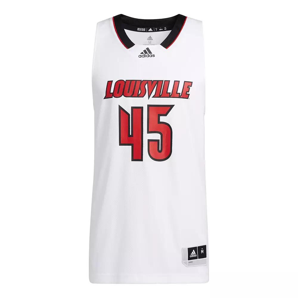 Men's adidas White Louisville Cardinals Swingman Basketball Jersey,  Product Image