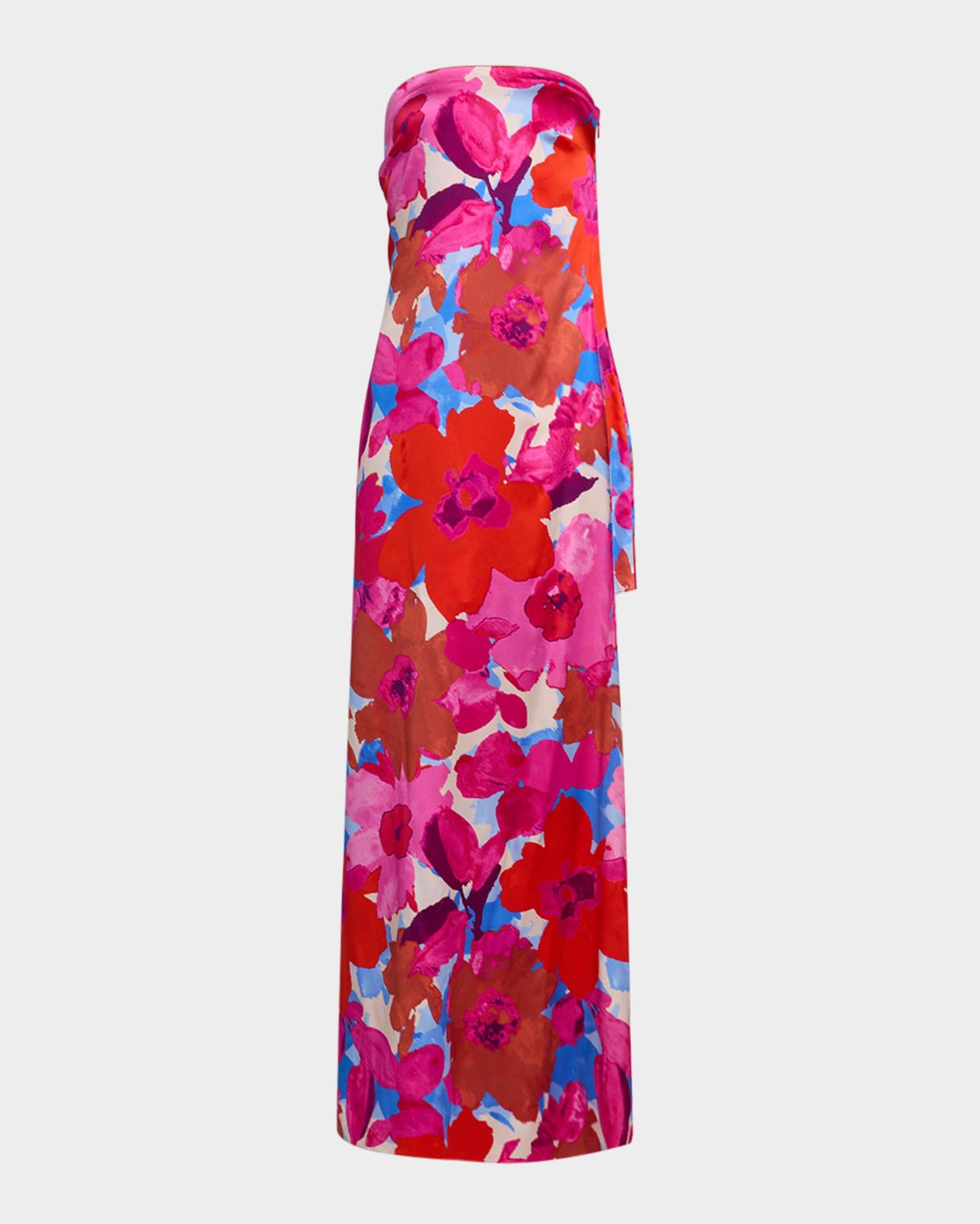Lyle Strapless Floral-Print Gown Product Image
