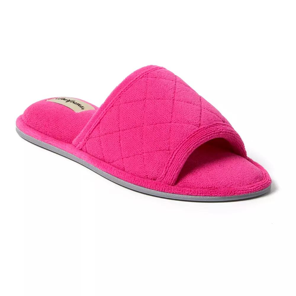 Dearfoams Microfiber Terry Quilted Women's Slide Slippers,  Product Image