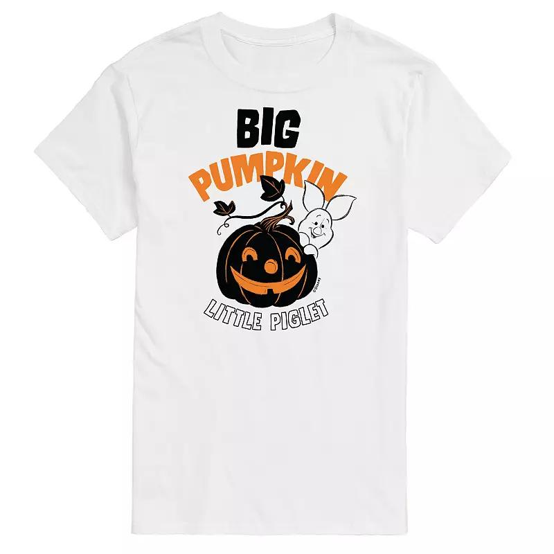 Disney's Winnie the Pooh Men's Big Pumpkin, Little Piglet Graphic Tee,  Product Image