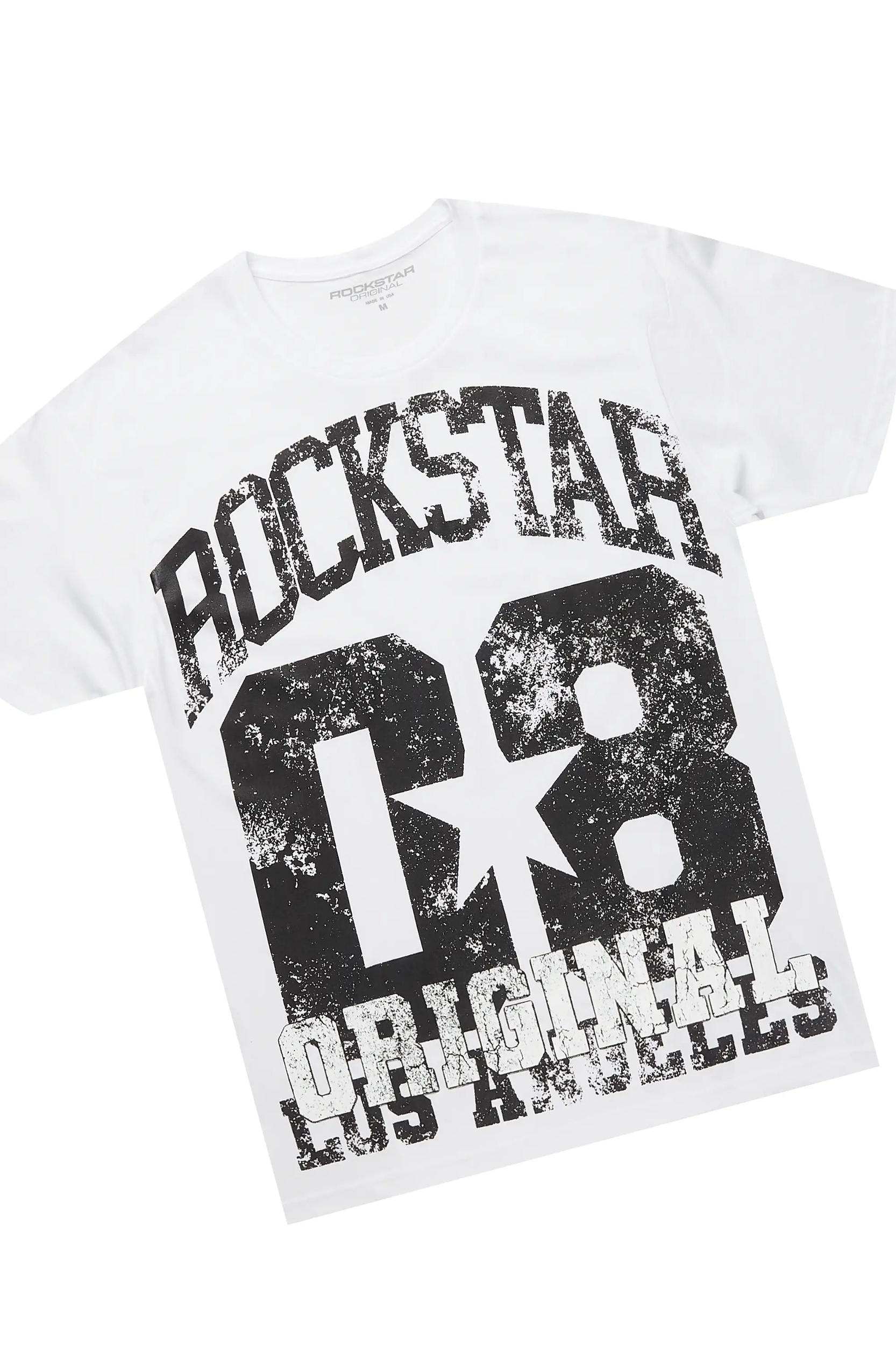 Edel White T-Shirt Short Set Male Product Image