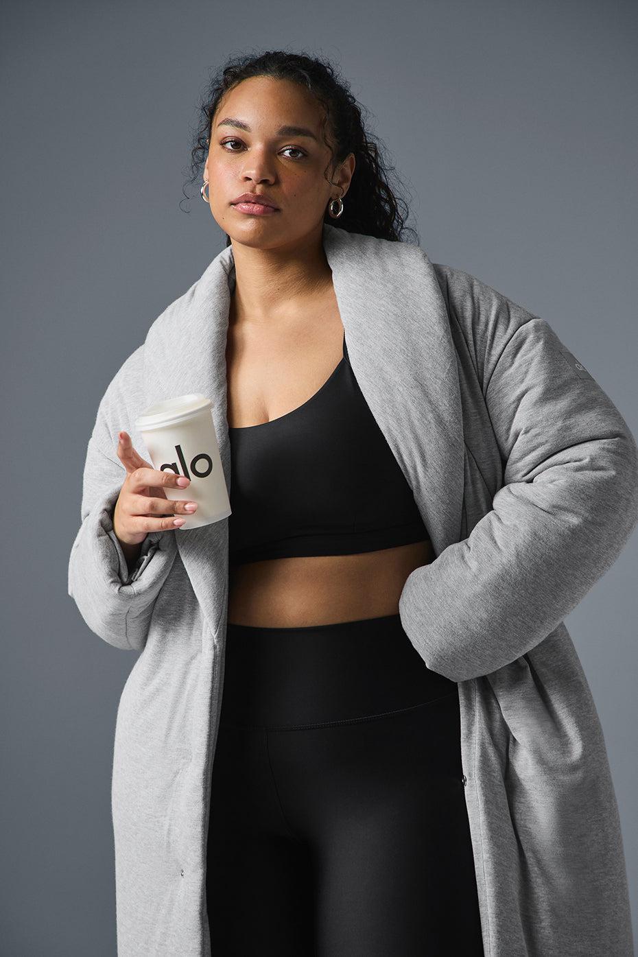 Quilted Perfection Puffer - Athletic Heather Grey Product Image