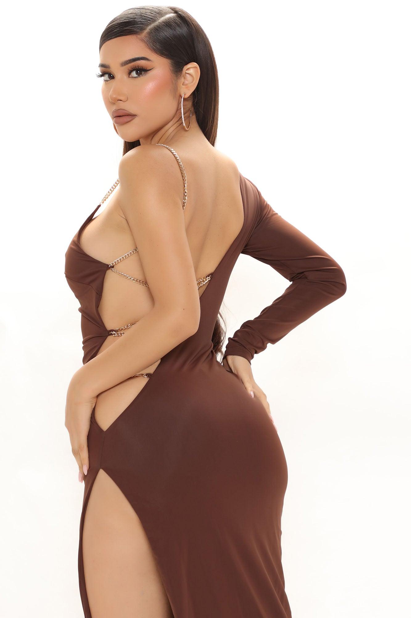 Hard To Admit Maxi Dress - Brown Product Image