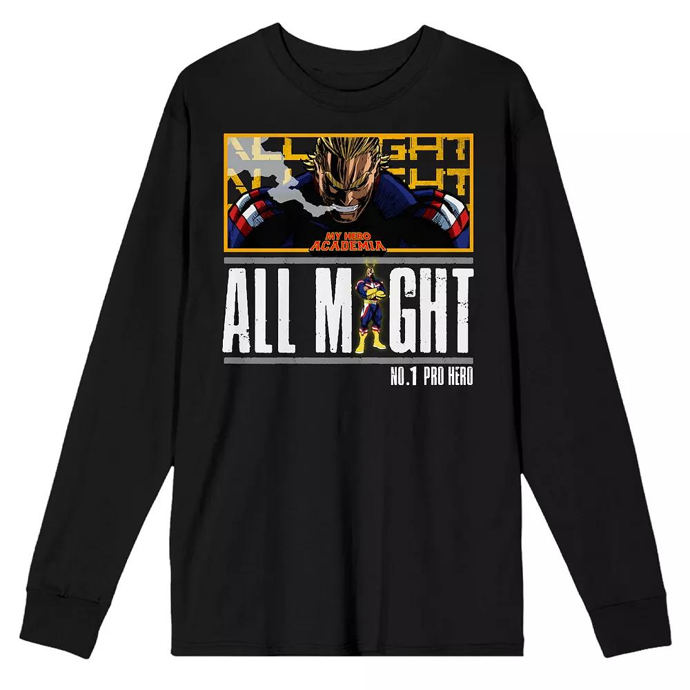 Men's My Hero Academia All Might Long Sleeve Tee,  Product Image
