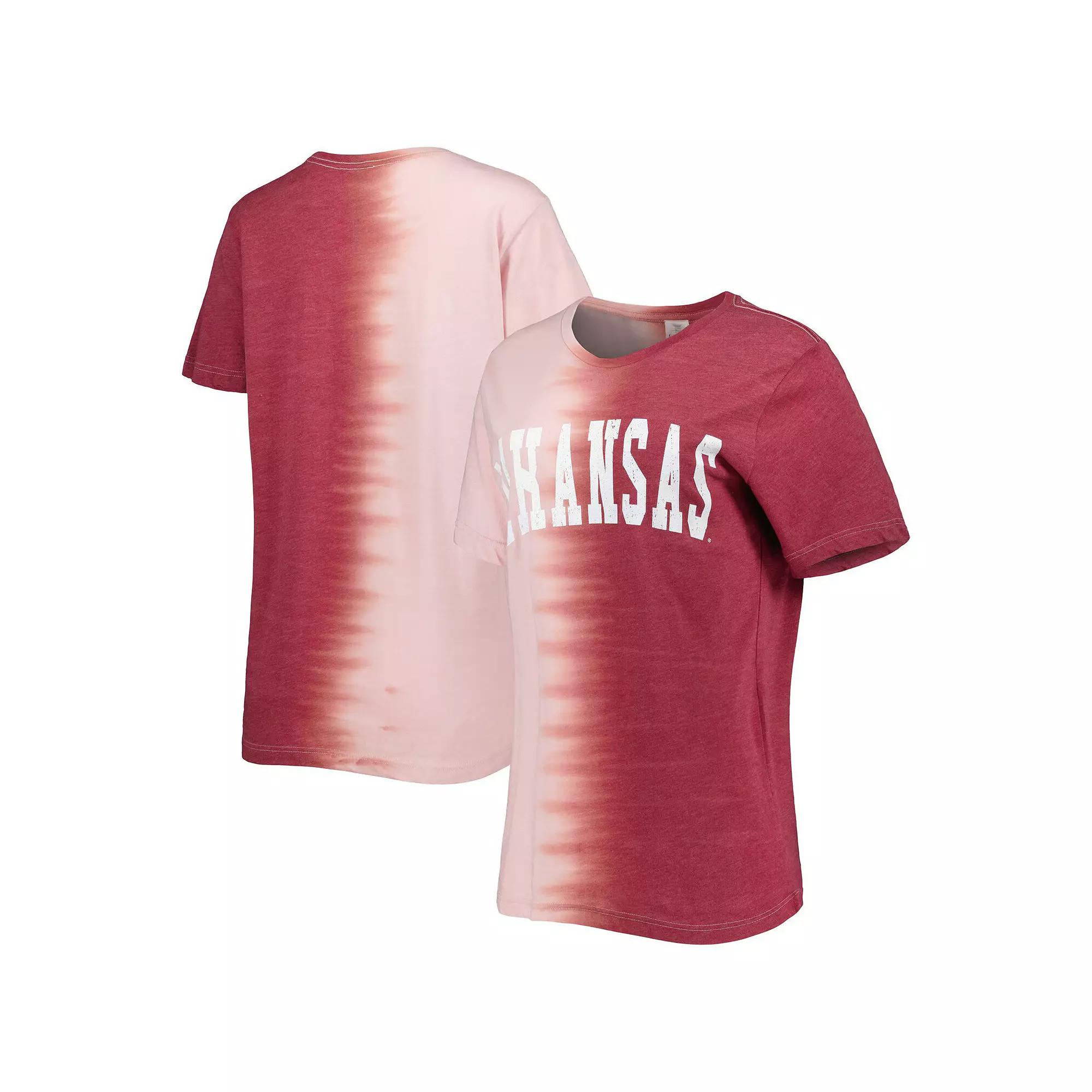 Women's Gameday Couture Cardinal Arkansas Razorbacks Find Your Groove Split-Dye T-Shirt,  Product Image