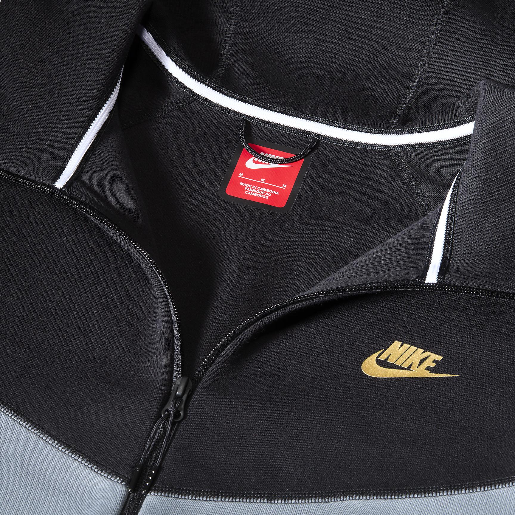 Mens Nike Sportswear Tech Fleece Windrunner Full-Zip Hoodie | FZ4709-011 Product Image