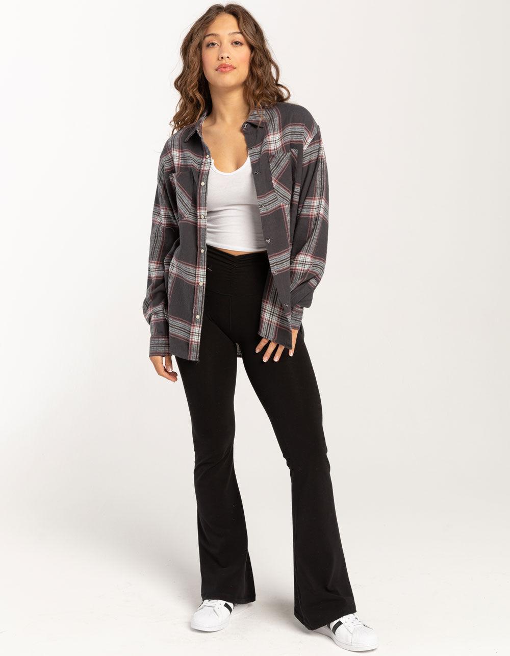 RSQ Womens Basic Flannel - CHARCOAL Product Image