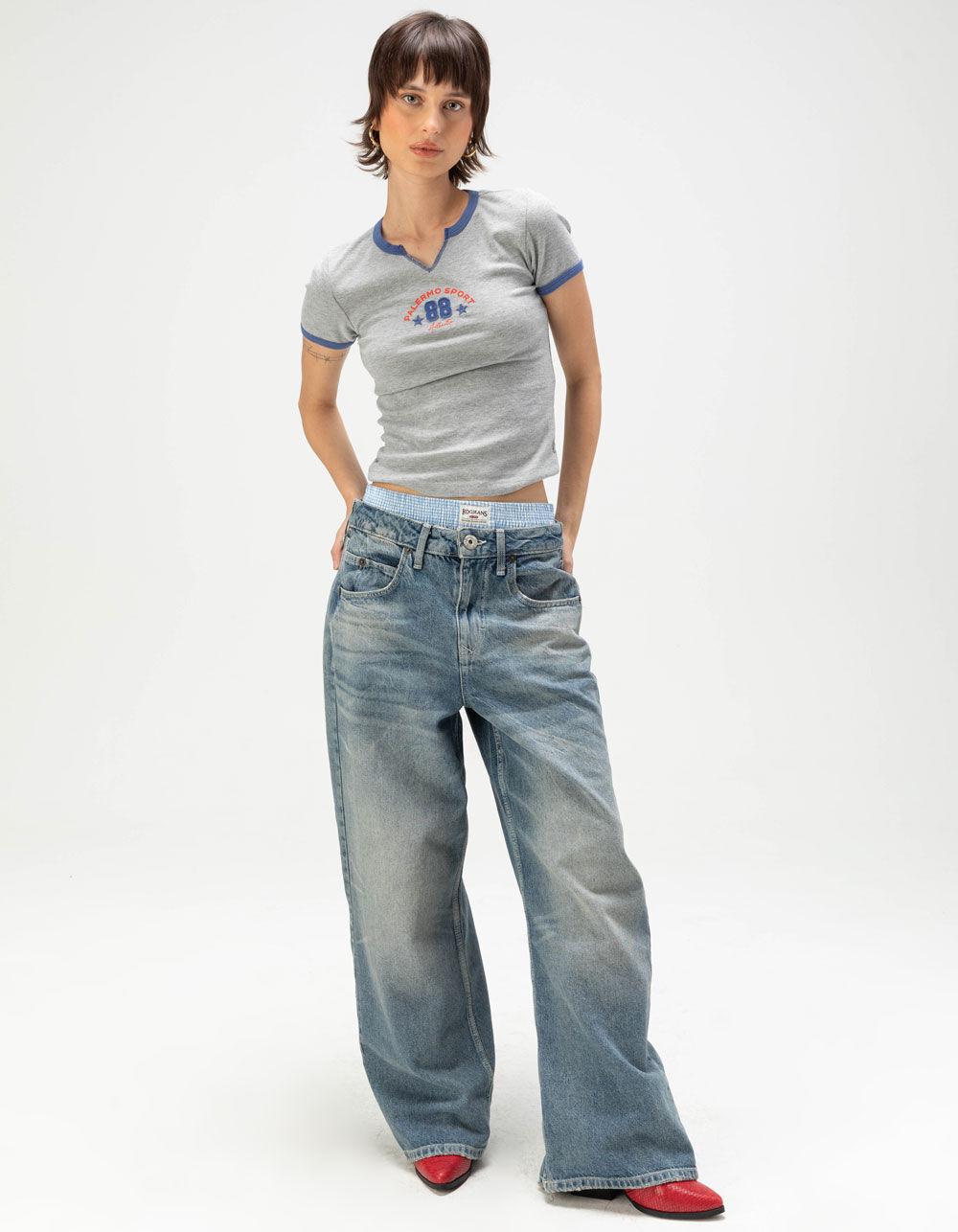 BDG Urban Outfitters 88 Womens Ringer Tee - HEATHER GRAY Product Image