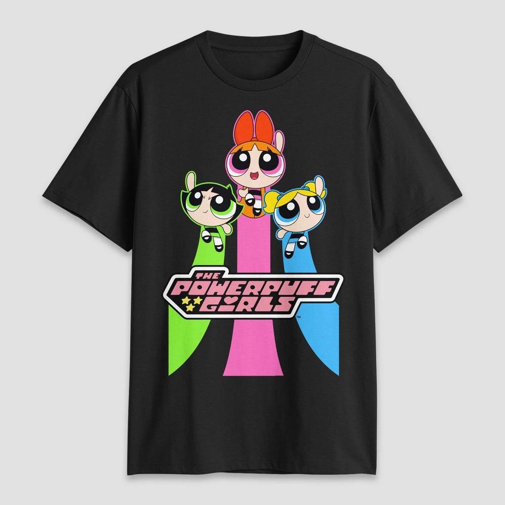 Men's The Powerpuff Girls Short Sleeve Graphic Jersey - Black Product Image
