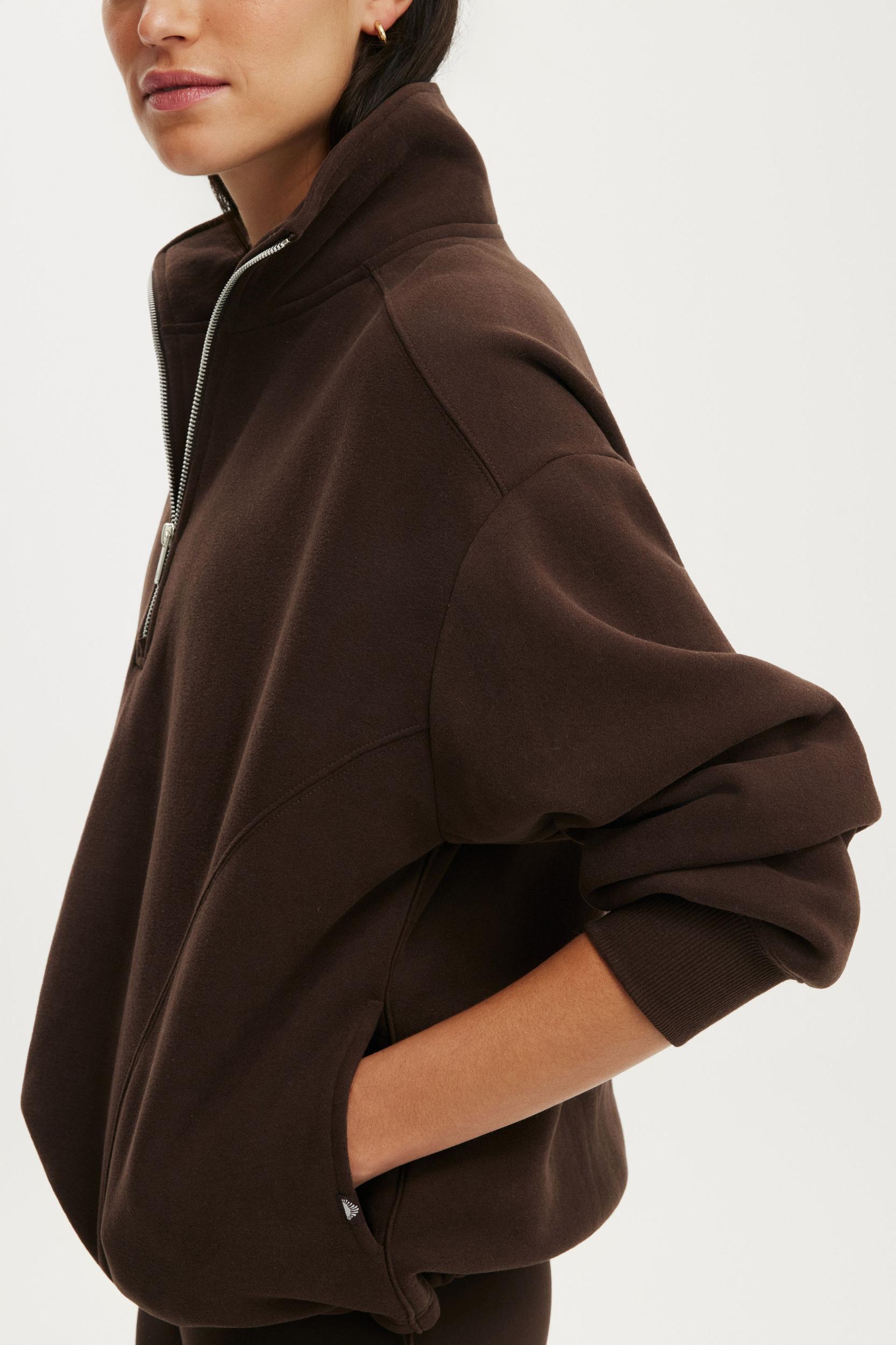 Plush Half Zip Sweatshirt Product Image