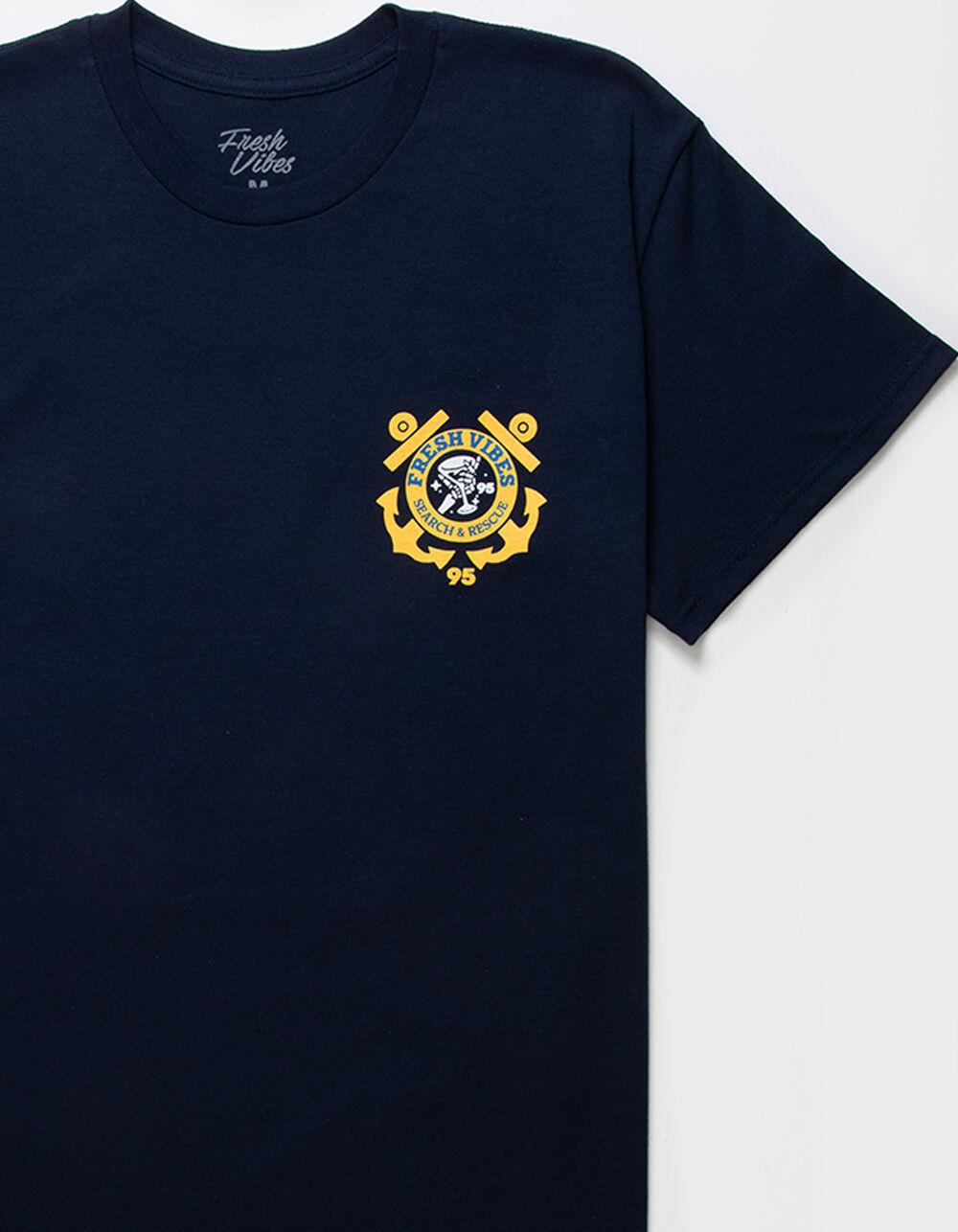 FRESH VIBES Search & Rescue Mens Tee - NAVY Product Image