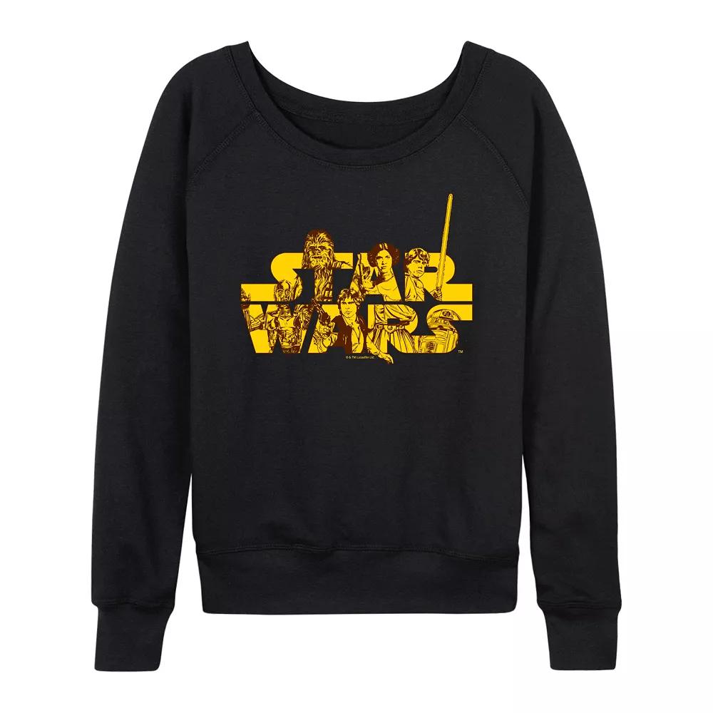 Women's Star Wars Group Logo French Terry Long Sleeve Tee,  Product Image