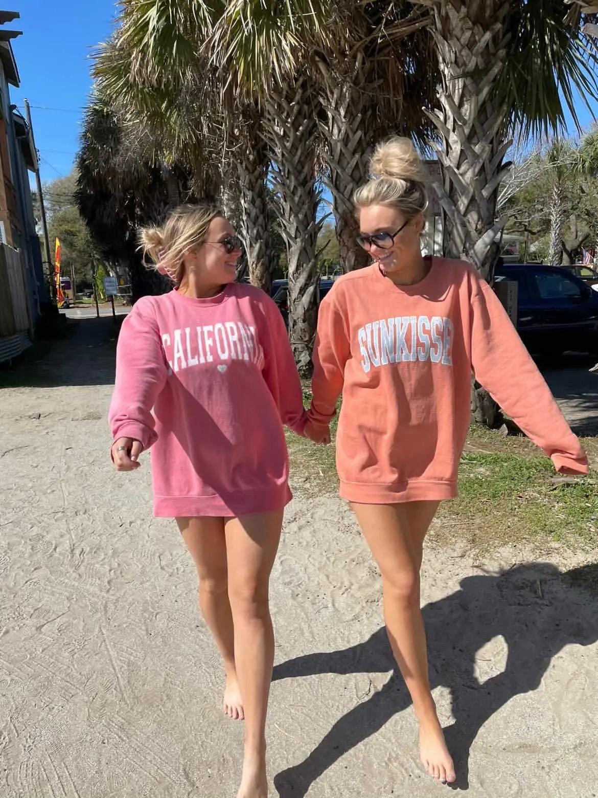 Original Sunkissed Comfort Colors Sweatshirt Product Image