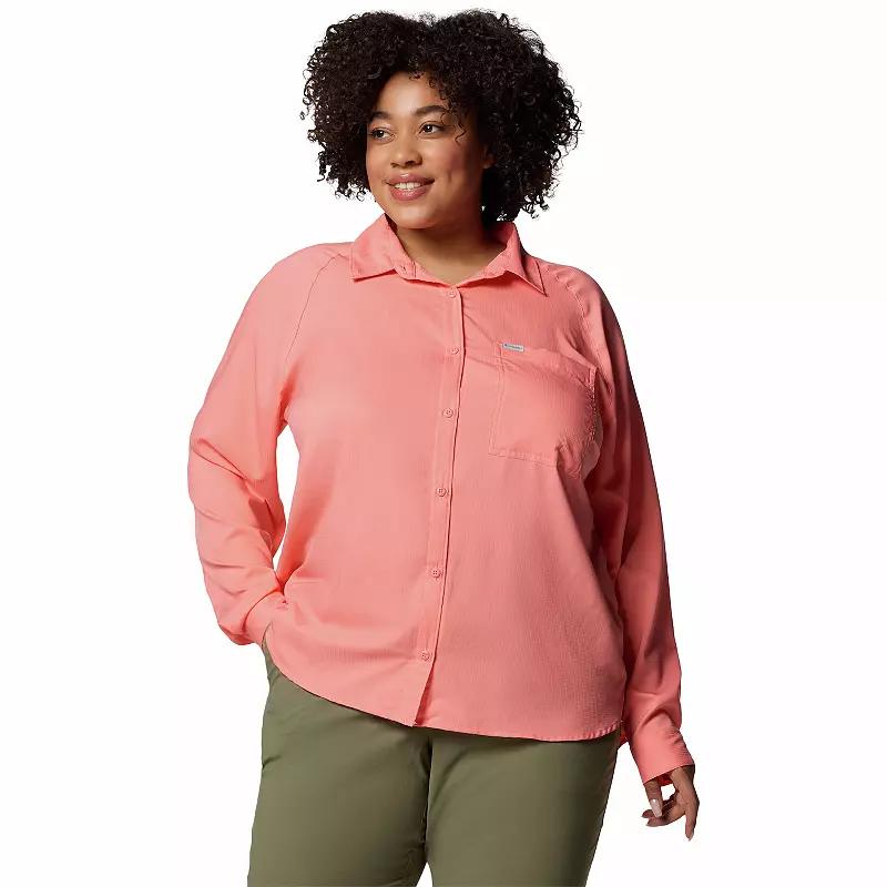 Columbia Women s Anytime Lite Long Sleeve Shirt - Plus Size- Product Image