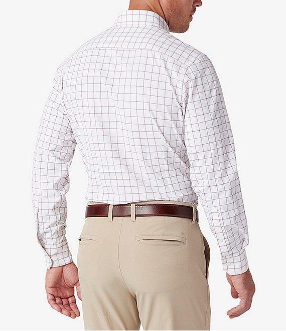 Mizzen+Main Leeward No-Tuck Performance Stretch Medium Plaid Long Sleeve Woven Shirt Product Image