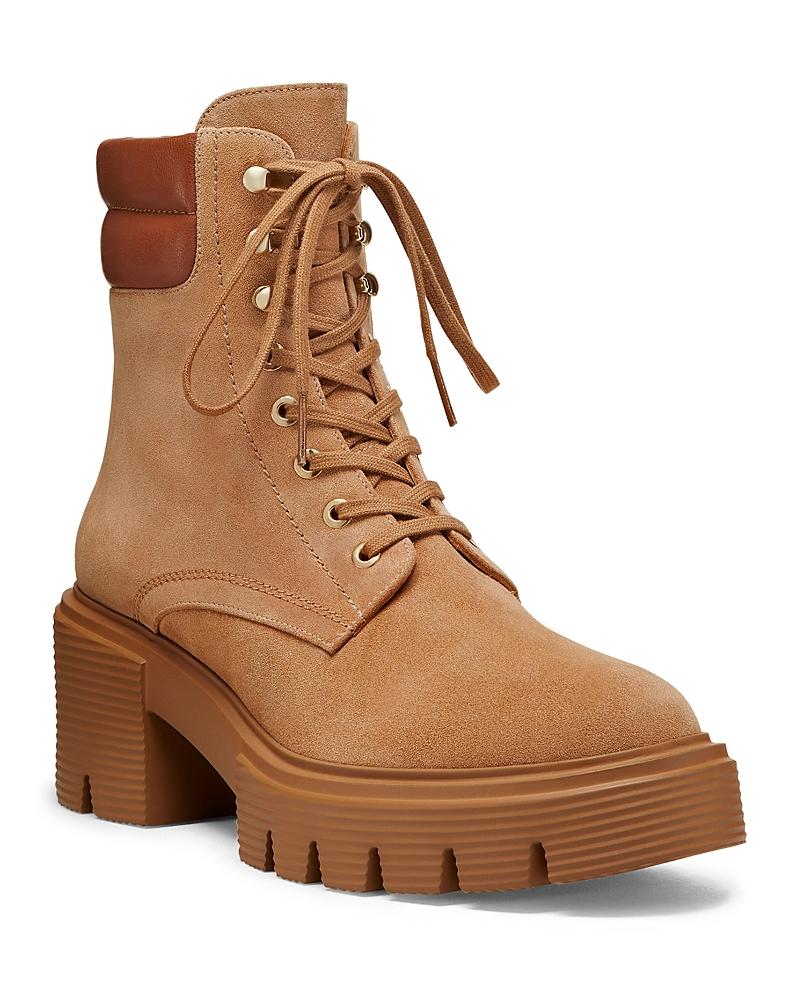 Womens Soho 70MM Lace-Up Suede Booties Product Image