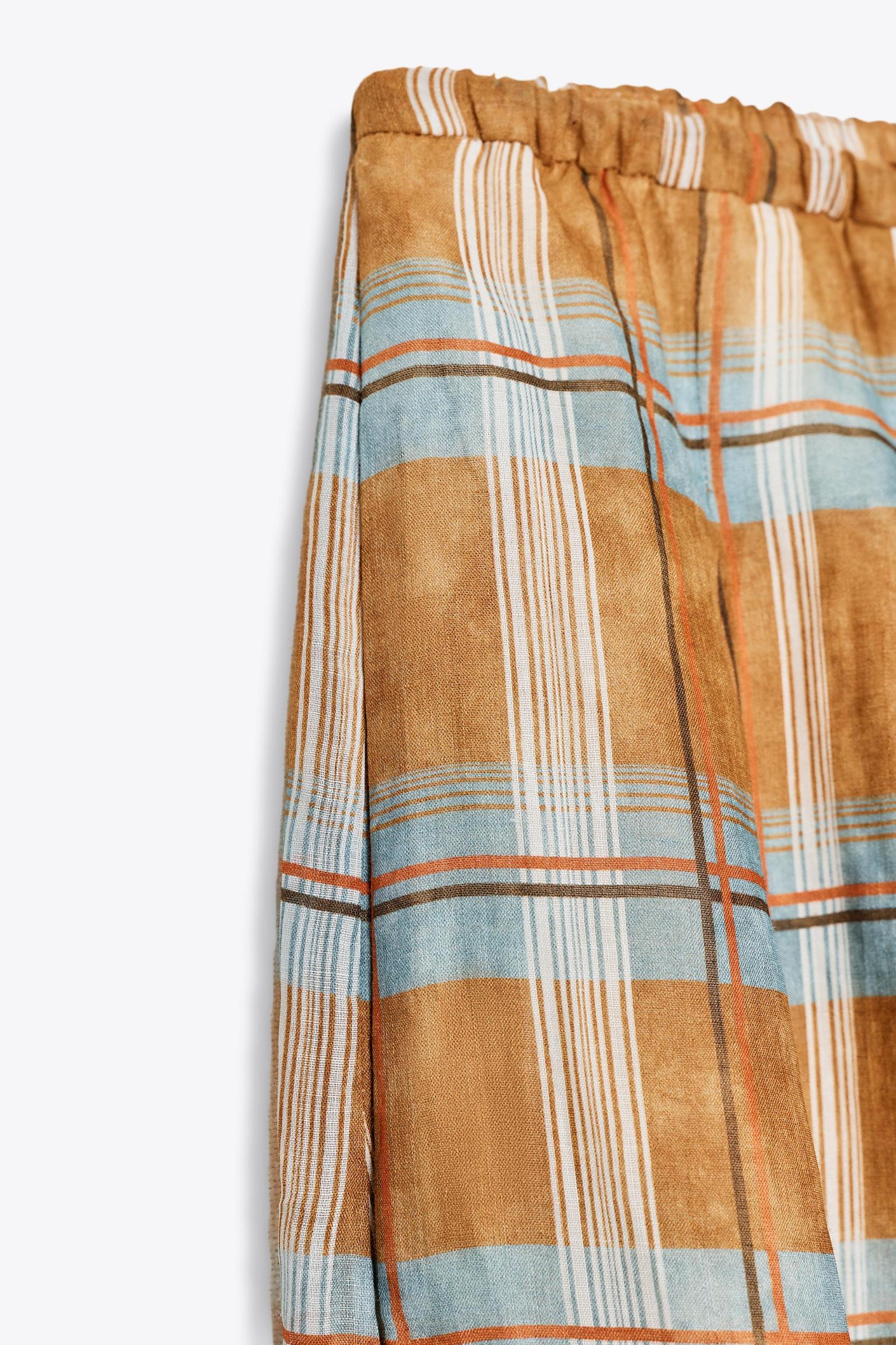 ZW COLLECTION RAMIE CHECK BALLOON PANTS Product Image