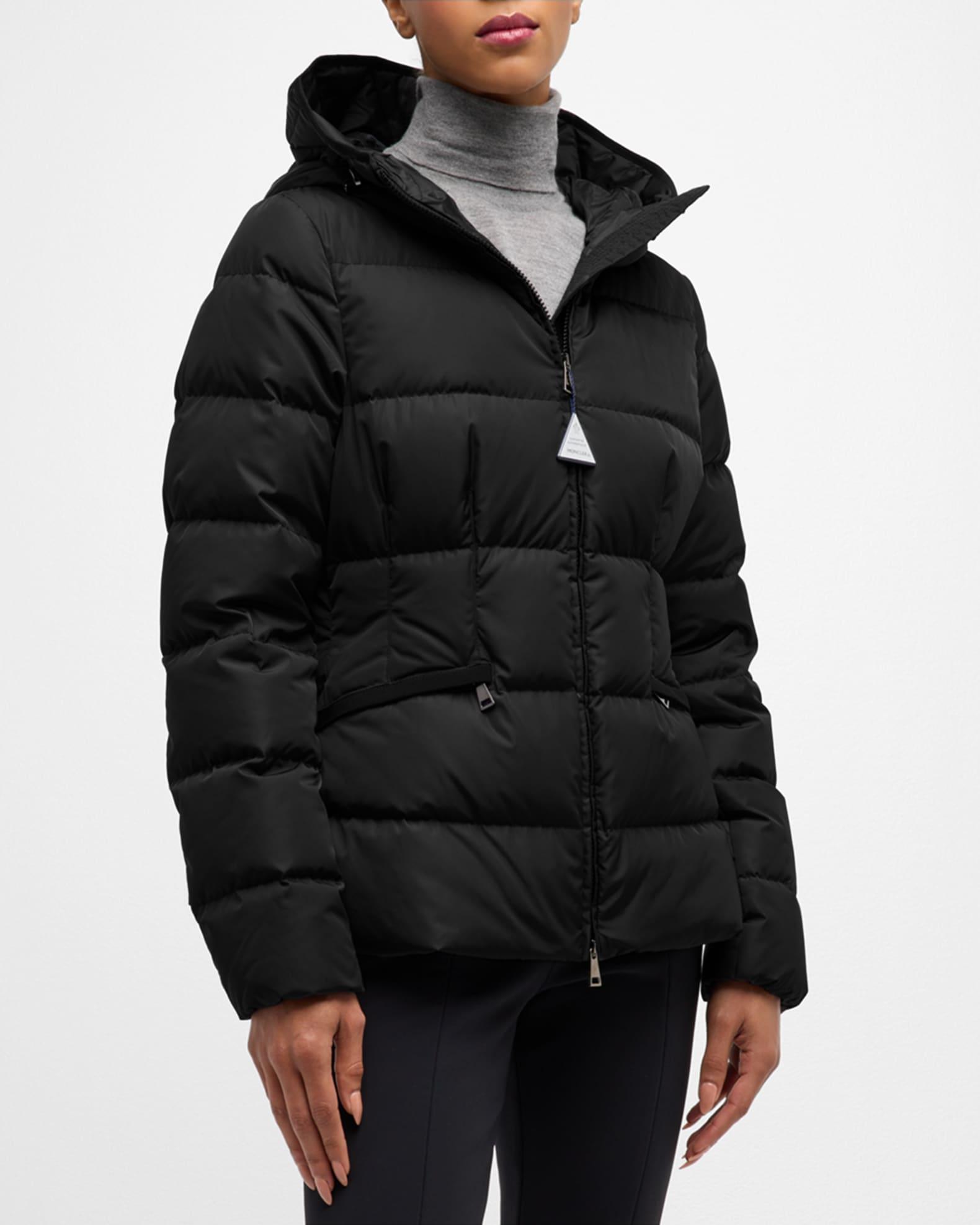 Avoce Hooded Puffer Jacket with Elastic Belt Product Image