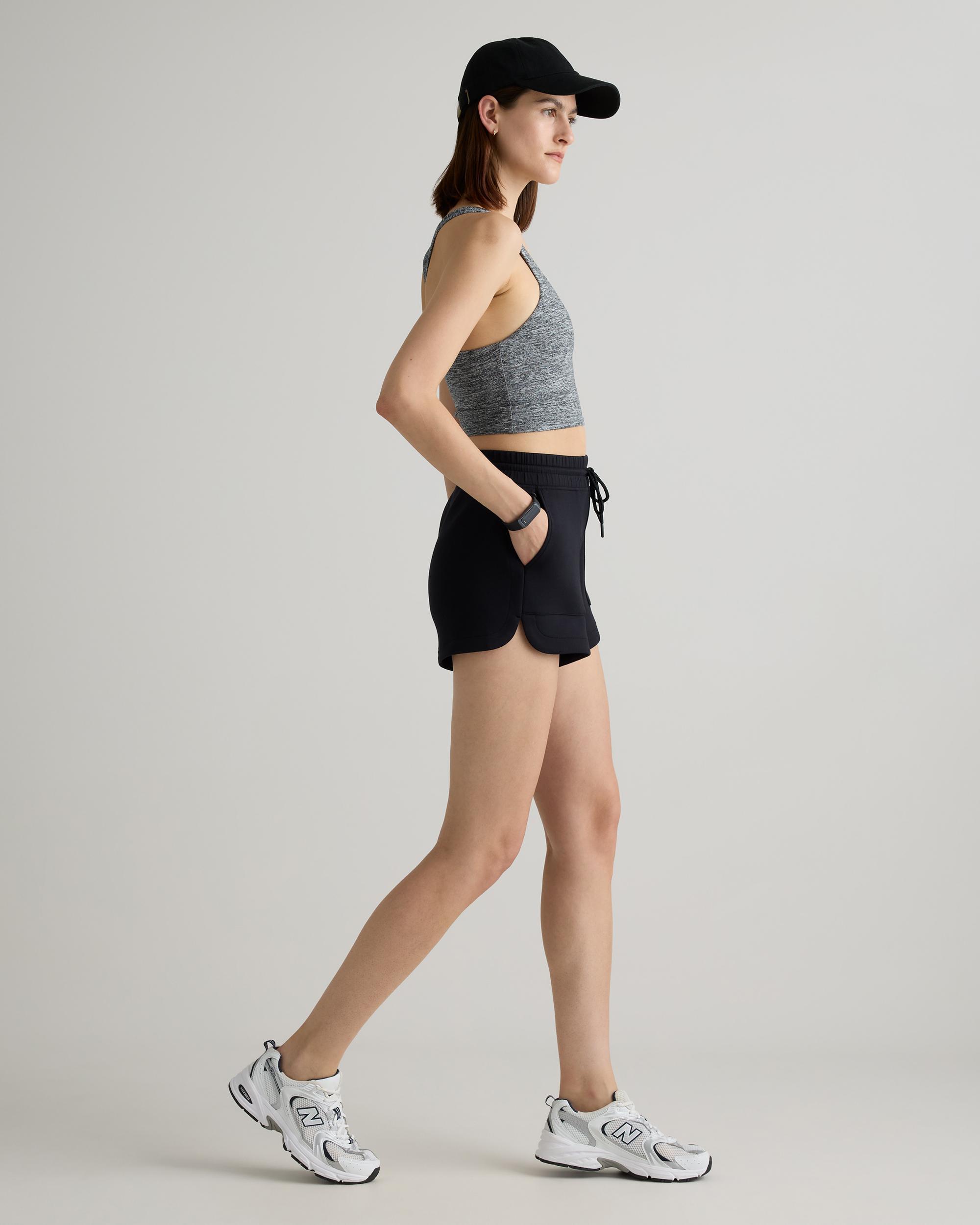 Quince | Women's CloudComfort High-Rise Sweatshorts Tencel Product Image