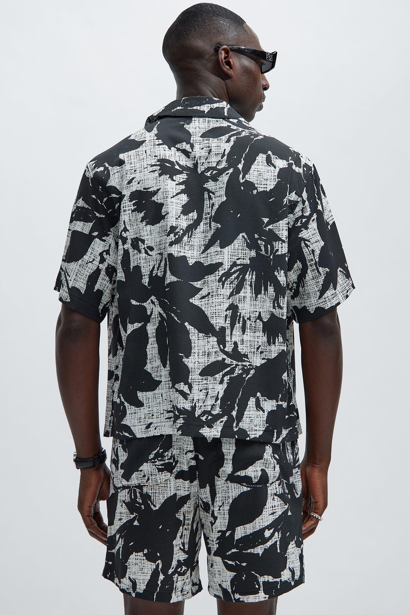 Gazette Textured Shirt - Black/combo Product Image