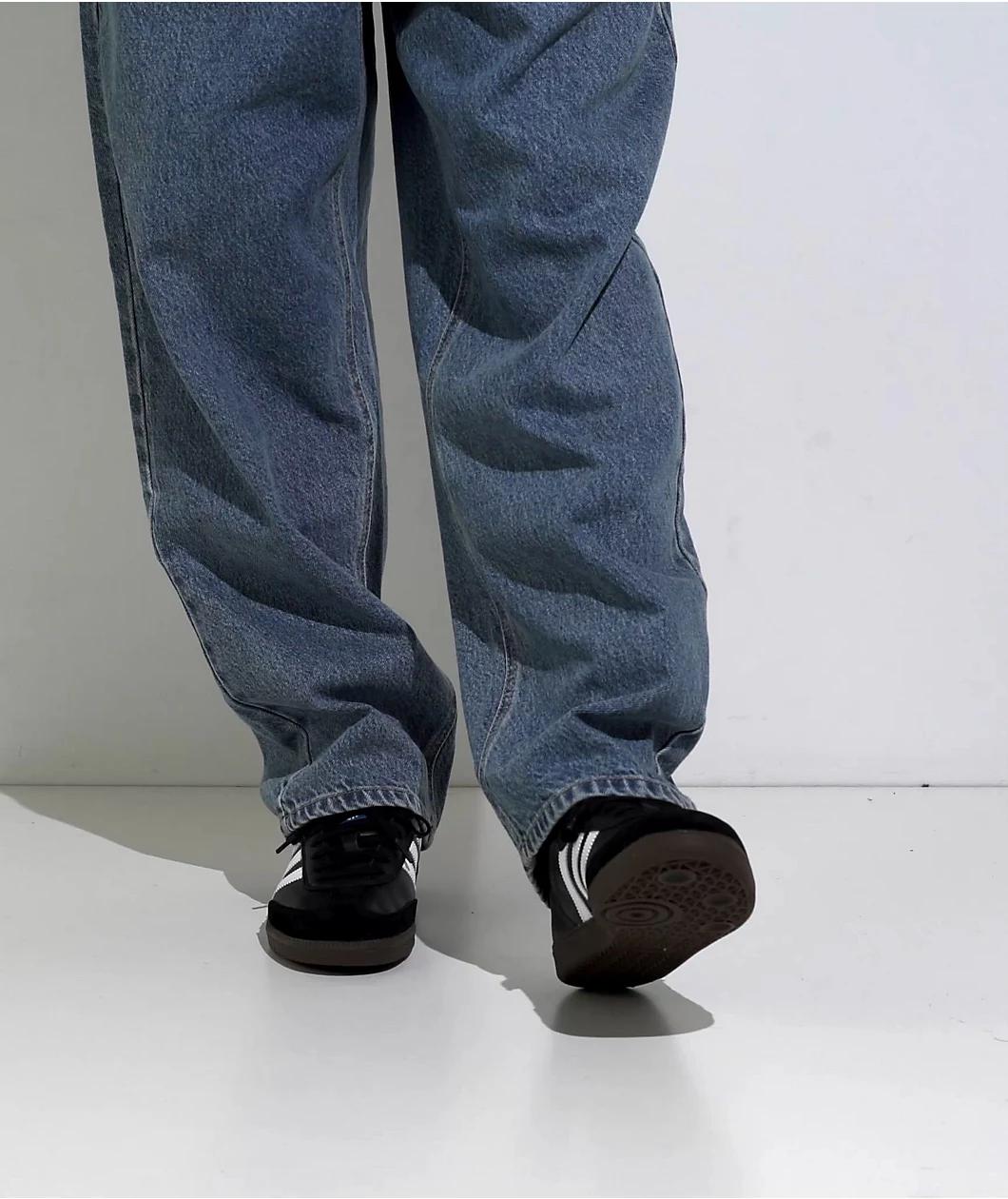 adidas Samba ADV Black, White & Gum Skate Shoes Product Image