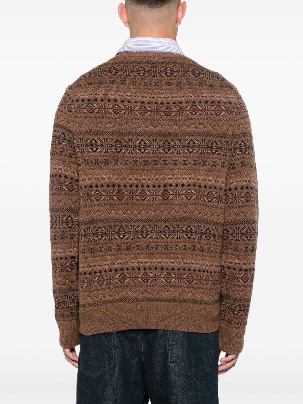 fair isle intarsia-knit jumper Product Image