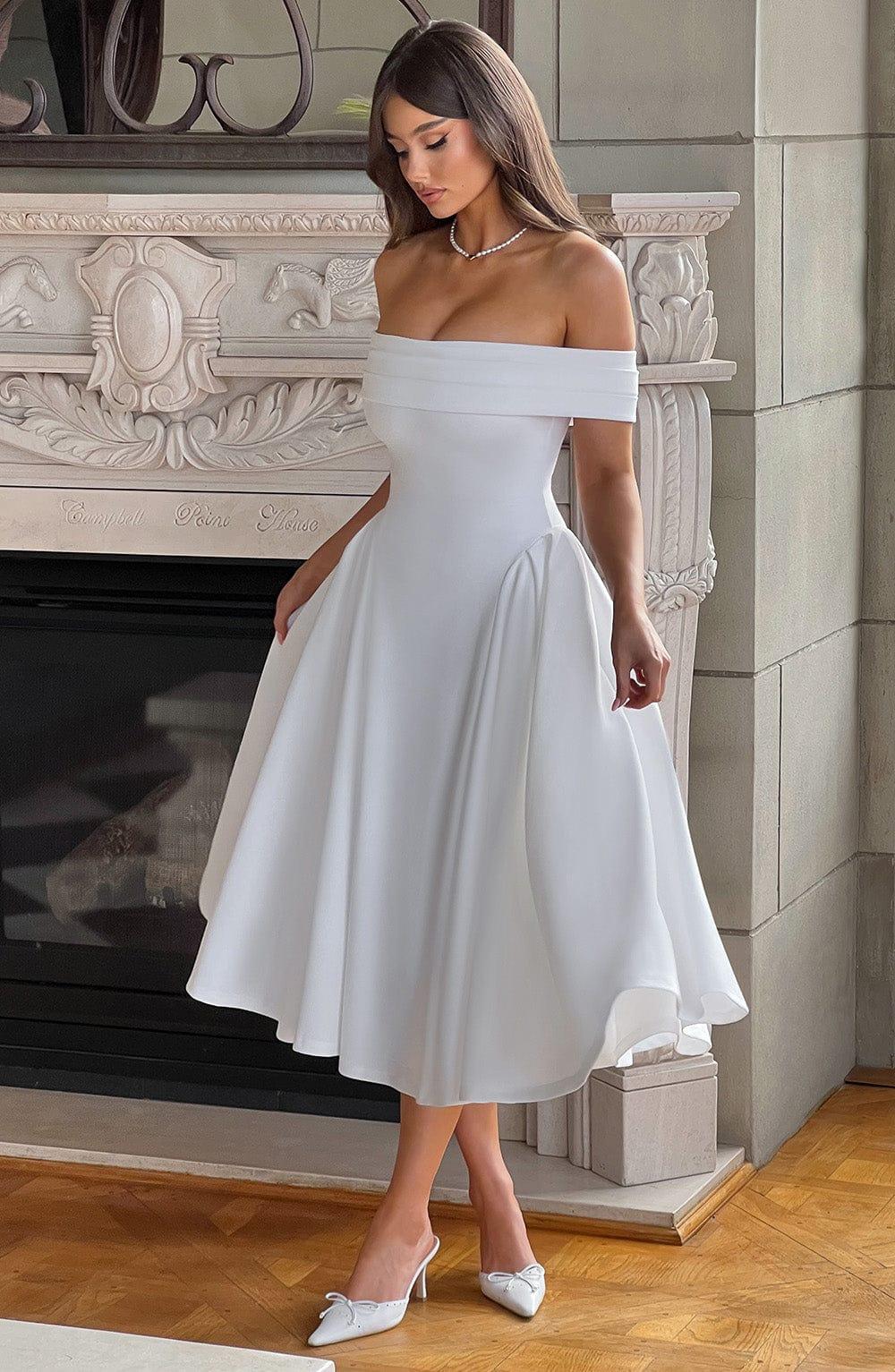 Miranda Midi Dress - Ivory Product Image