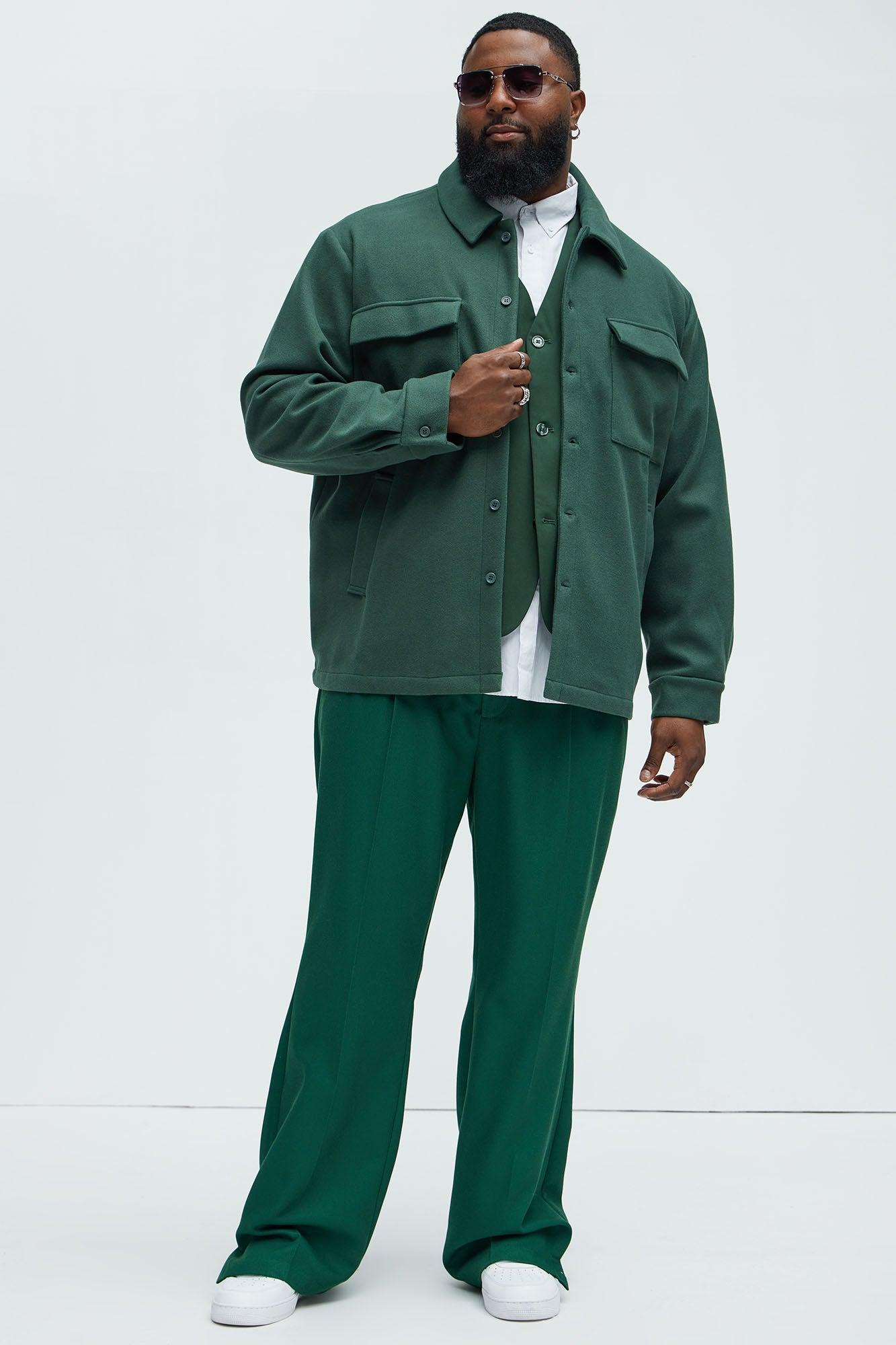 Ballou Pocket Button Up Shirt - Green Product Image