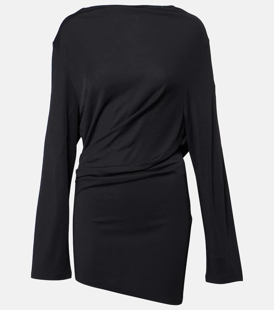 JACQUEMUS La Robe Bahia Viscose Jersey Mini Dress In Black Product Image