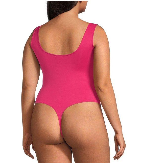 Good American Plus Size Sculpting Square Neck Modern Tank Bodysuit Product Image