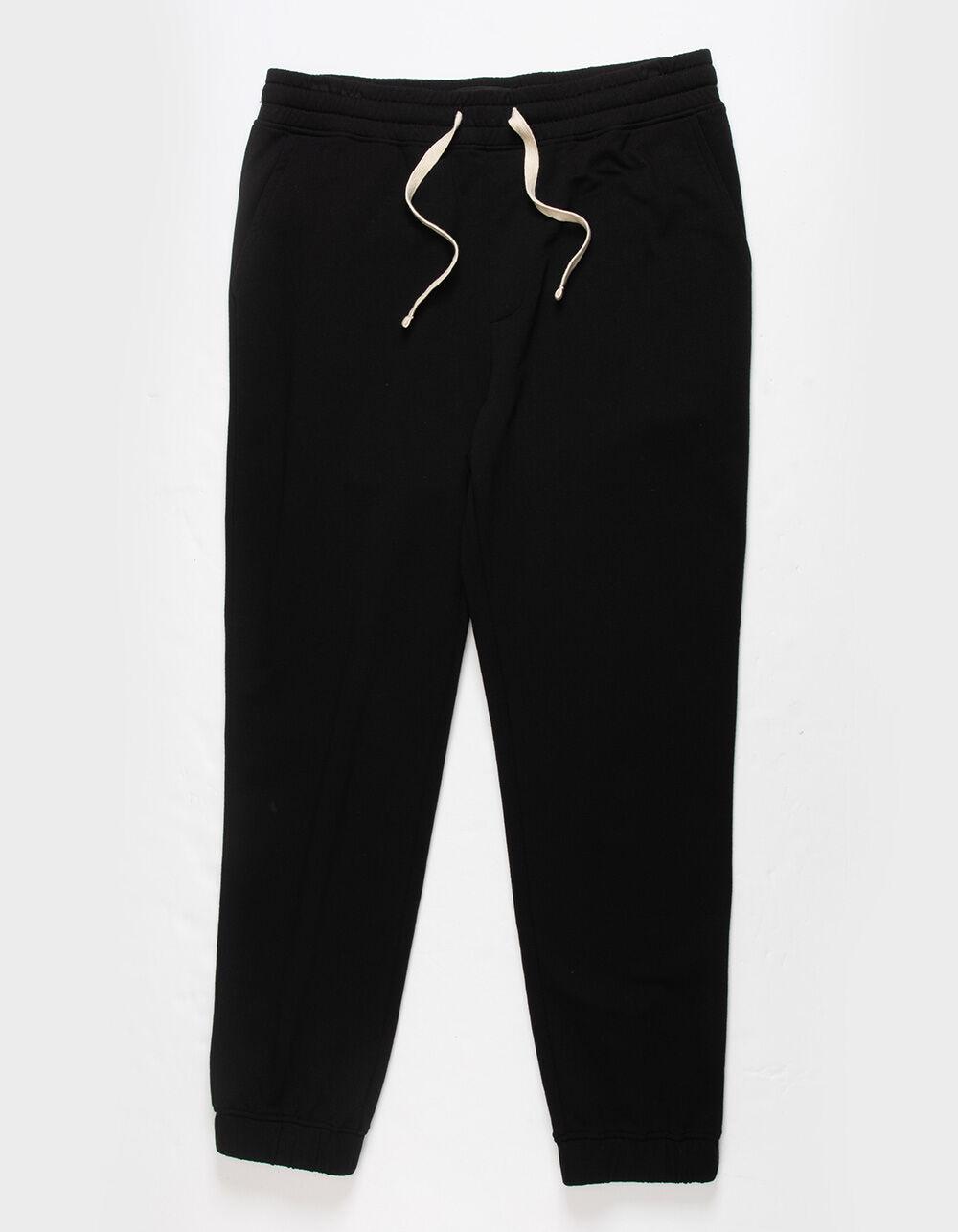 RSQ Mens Fleece Jogger Sweatpants - BLACK Product Image