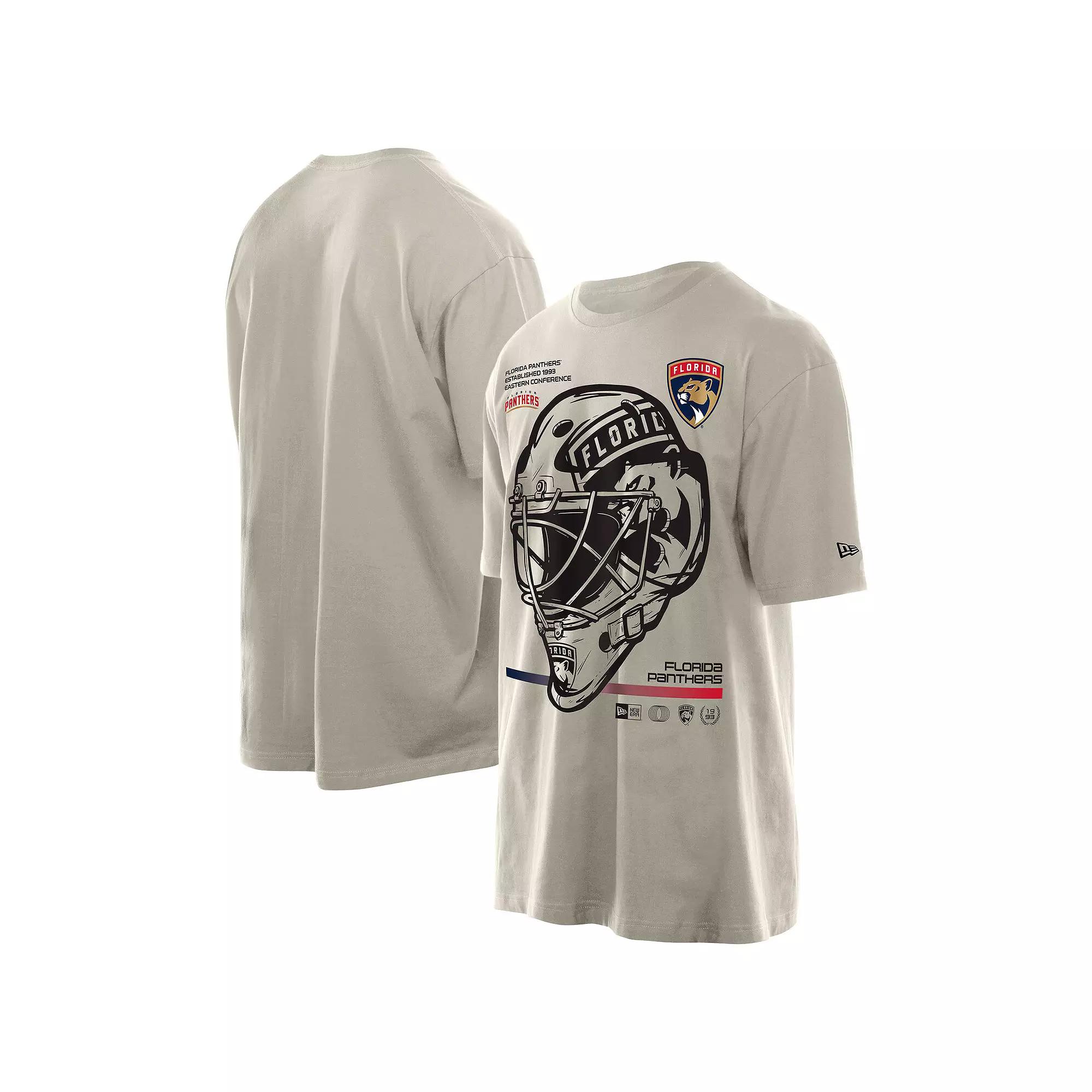 Men's New Era Cream Florida Panthers Goalie Mask T-Shirt, Size: Medium, Pnt Team Product Image
