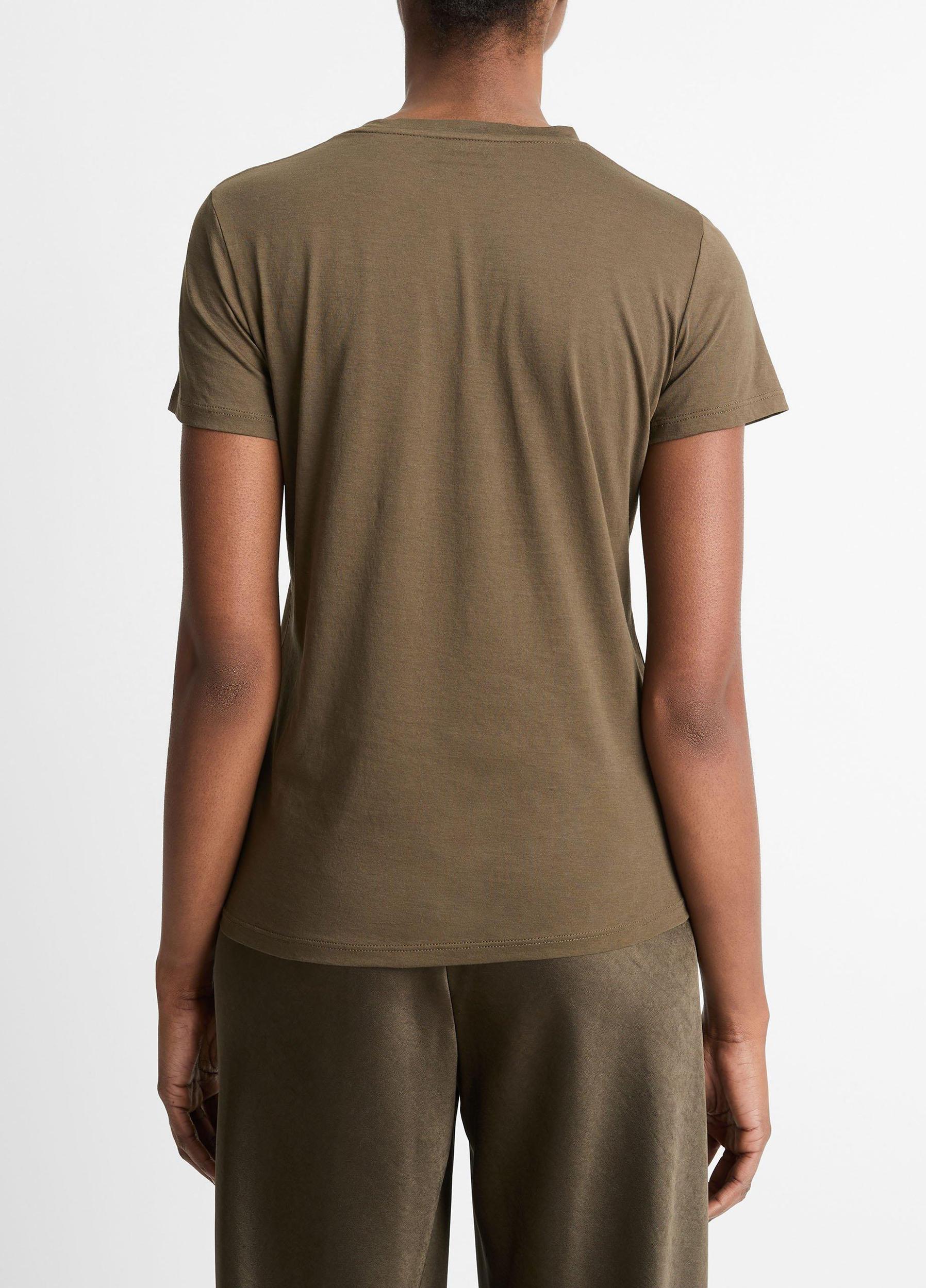 Essential Pima Cotton Crew Neck T-Shirt Product Image