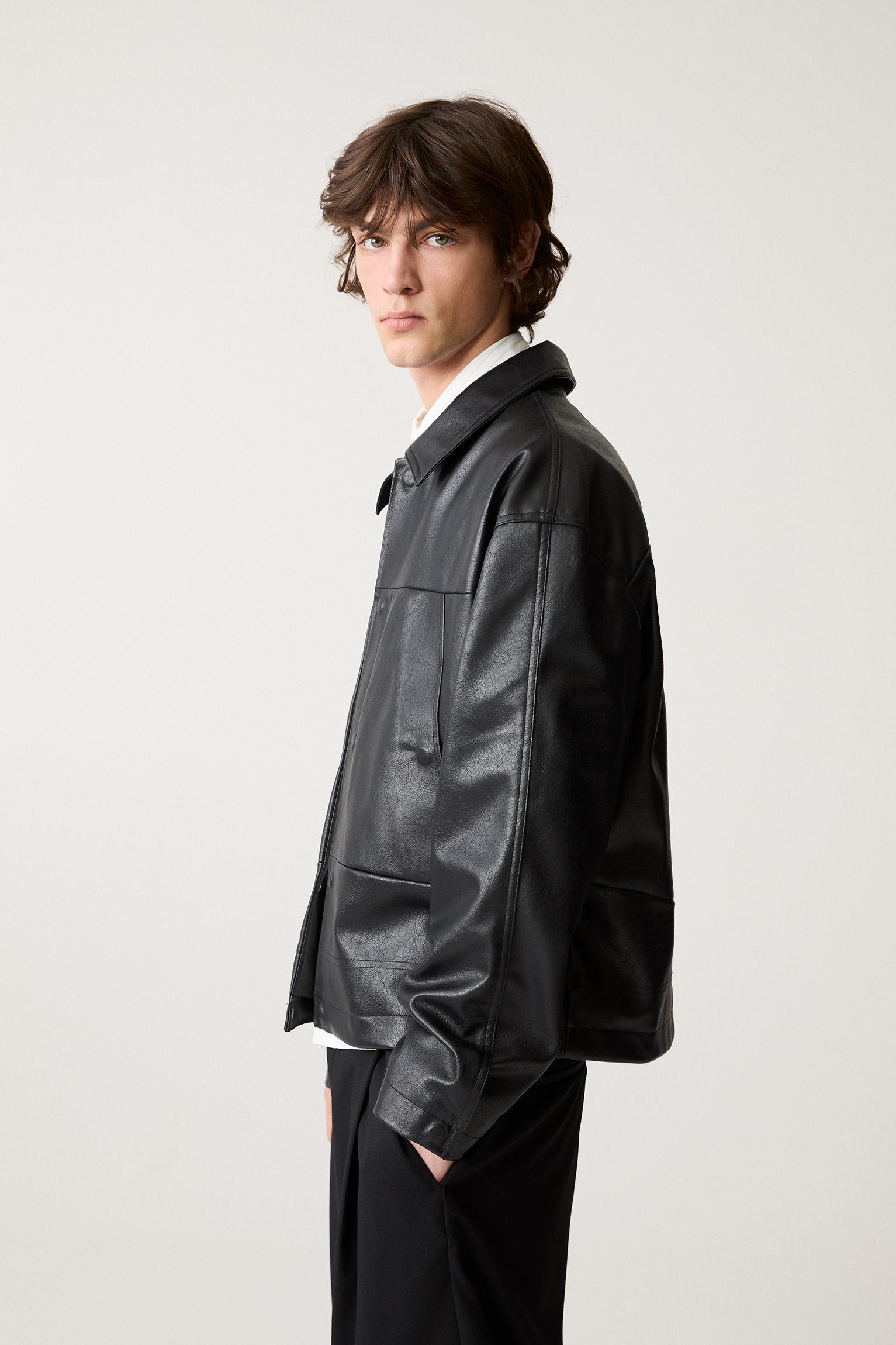 Faux leather jacket Product Image