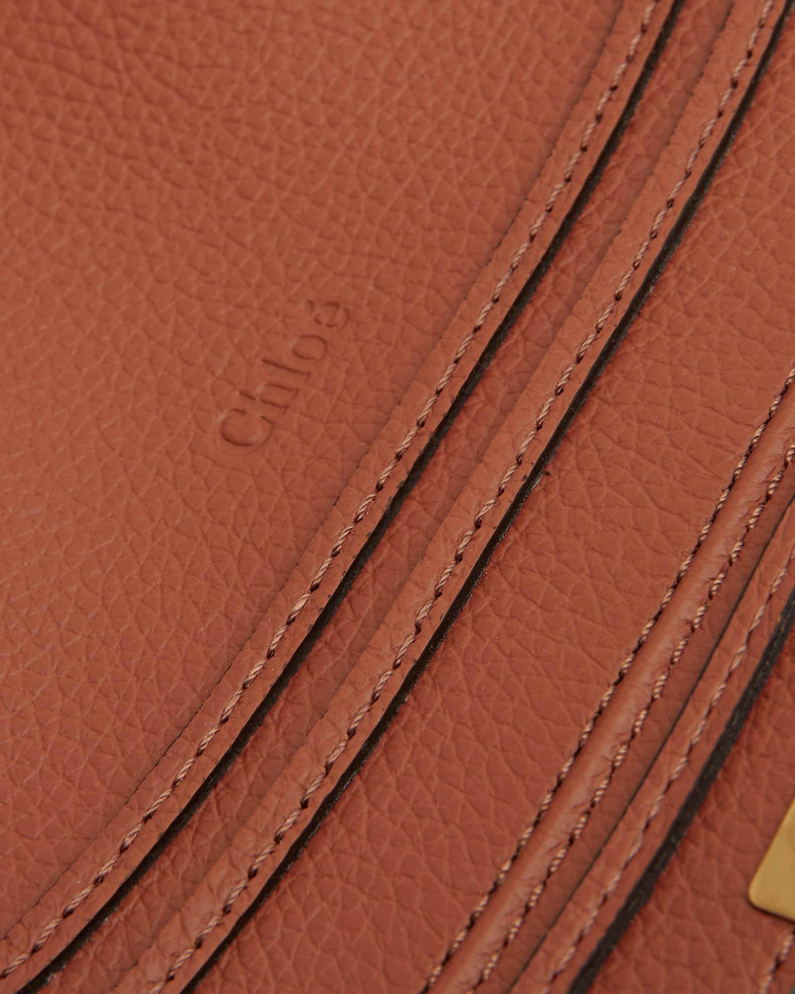 Marcie Medium Double Carry Satchel Bag in Grained Leather Product Image