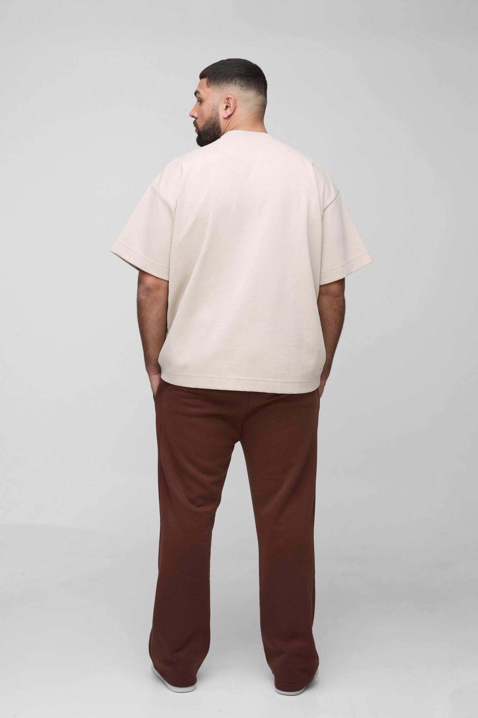 Plus Relaxed Fit Gusset Sweatpants | boohooMAN USA Product Image