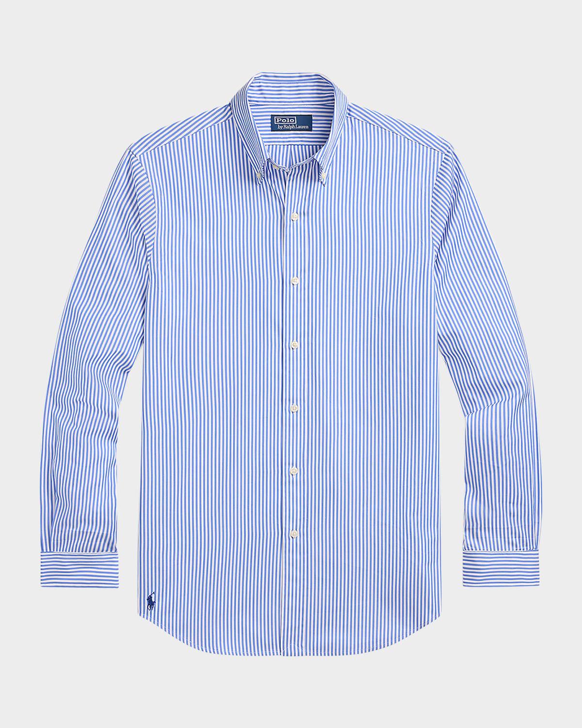 Men's Classic-Fit Check Poplin Sport Shirt Product Image