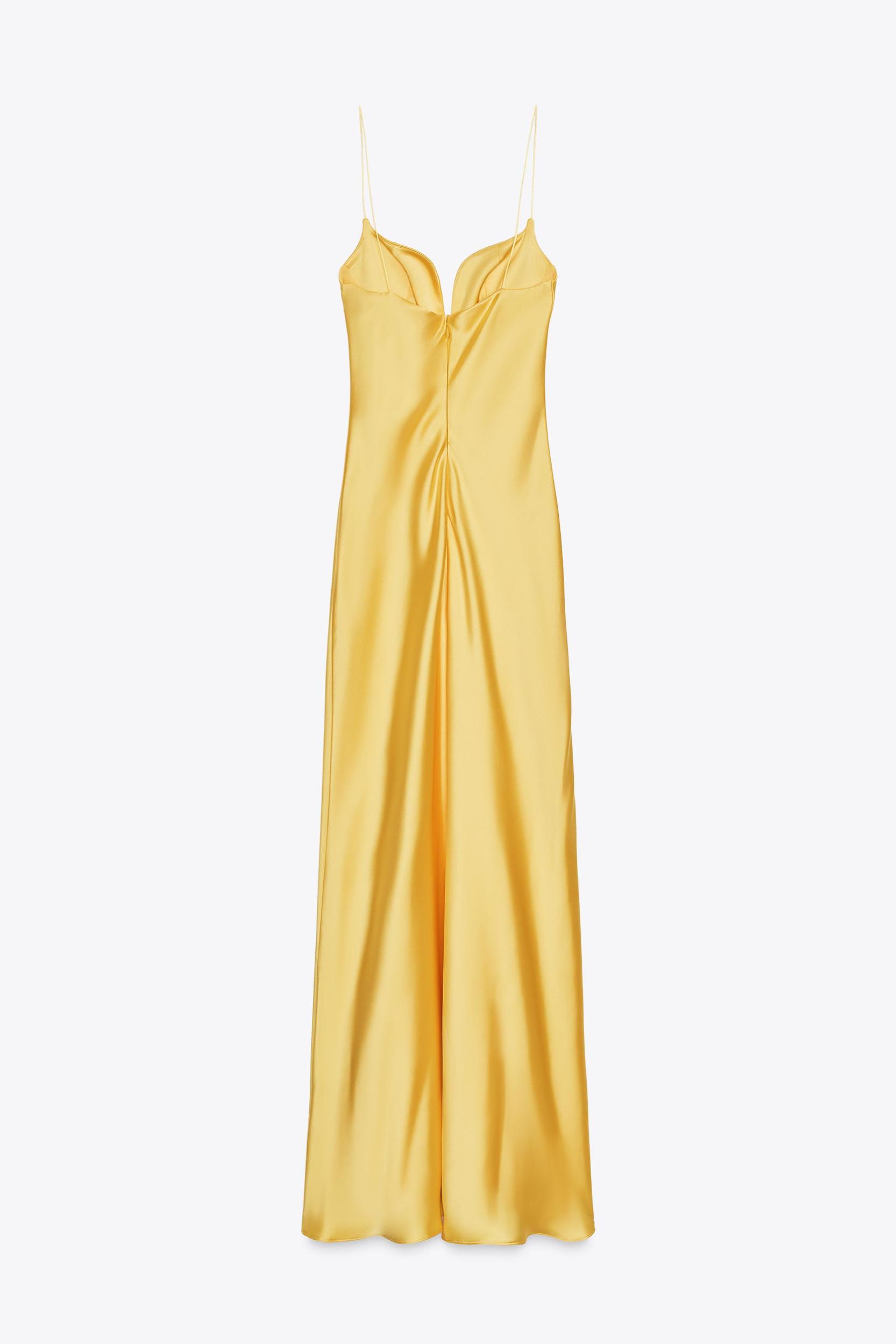 SATIN LONG DRESS Product Image