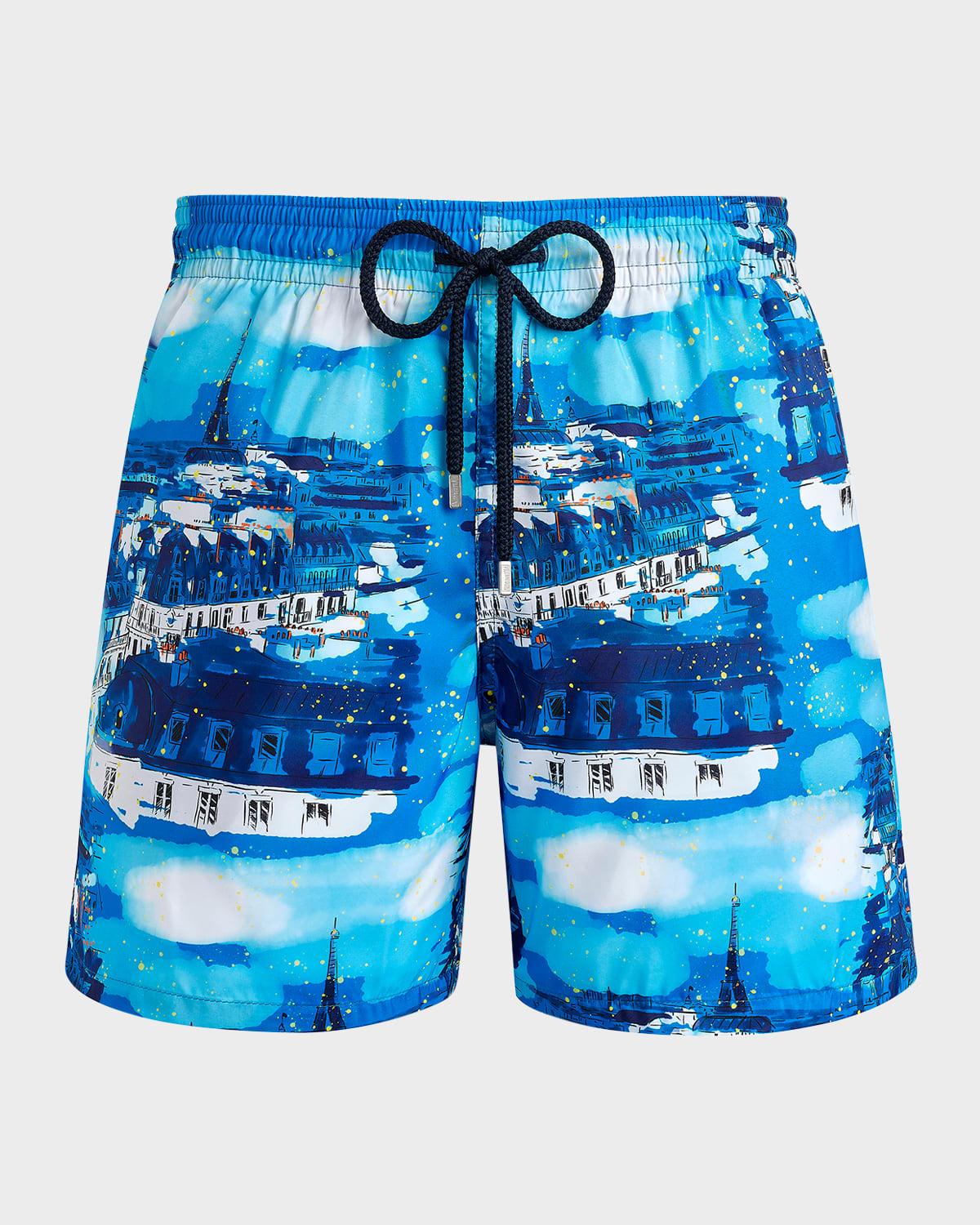 Vilebrequin Men's Paris Ultra-Light And Packable Swim Shorts Product Image