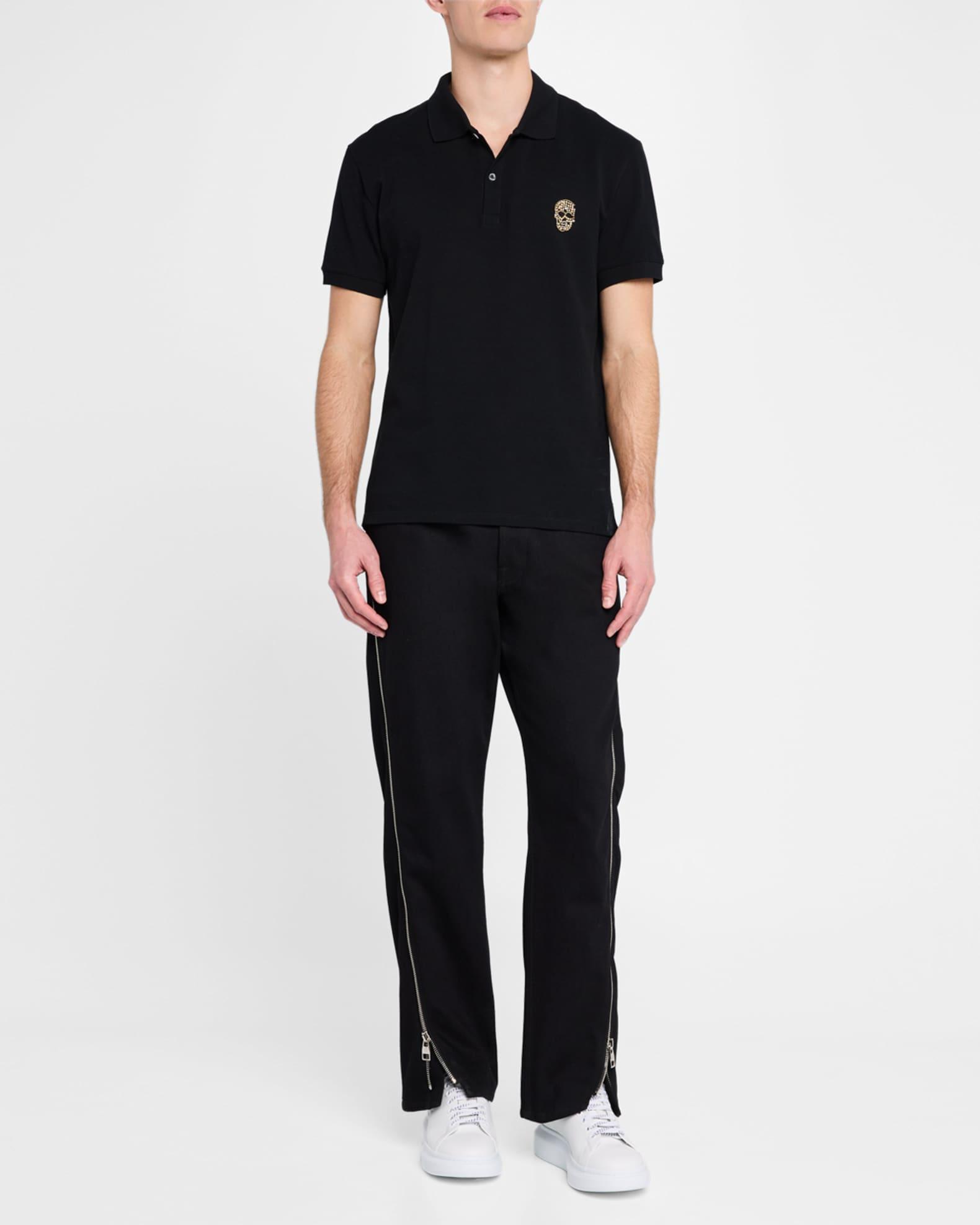 Mens Oversized Leather Platform Sneakers Product Image