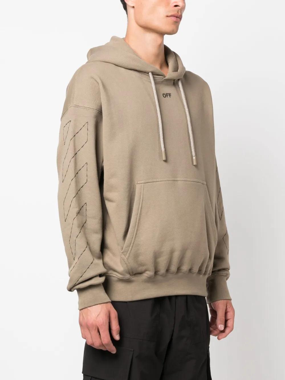 Off Stitch cotton hoodie Product Image