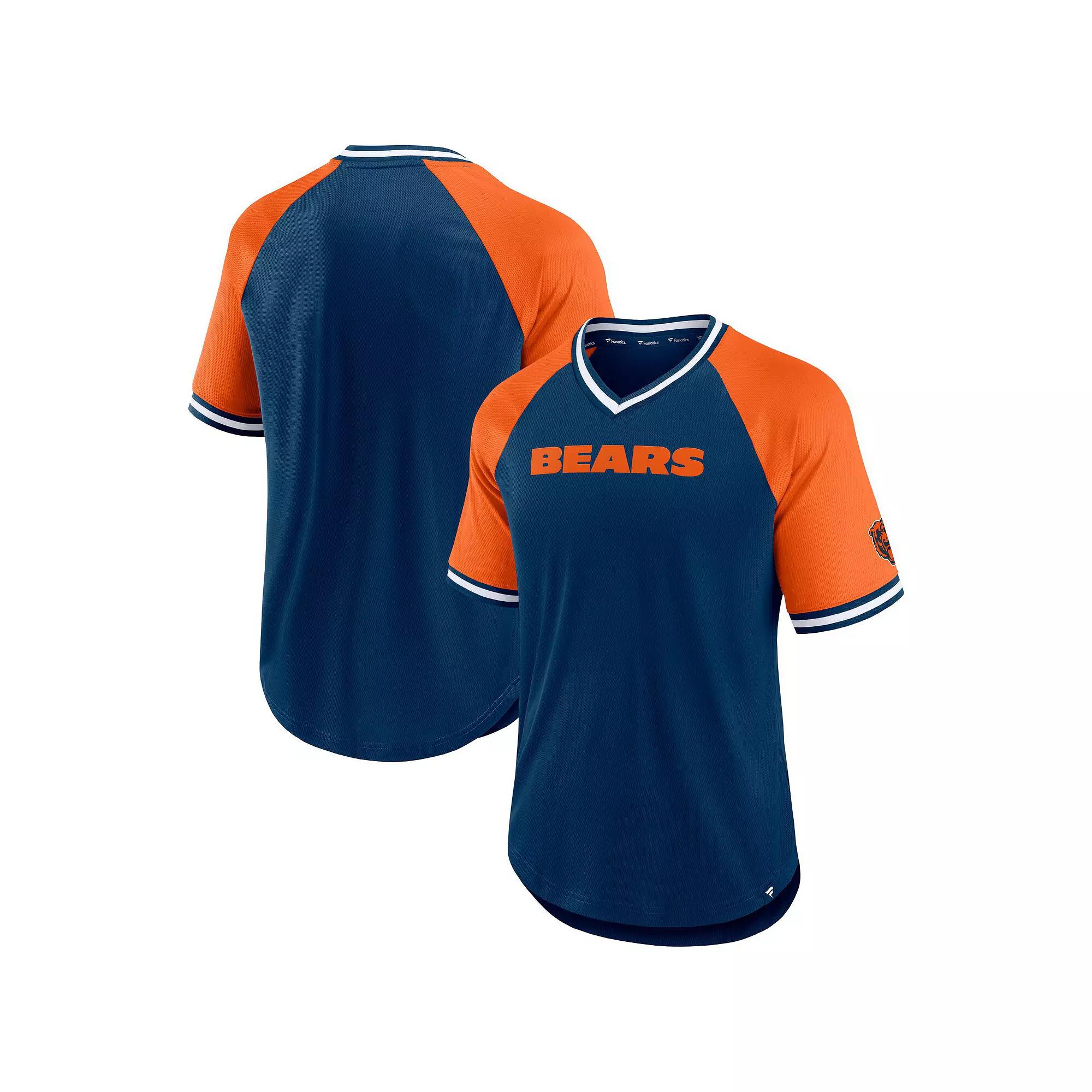 Mens Fanatics Branded /Orange Cleveland s Second Wind Raglan V-Neck T-Shirt Product Image