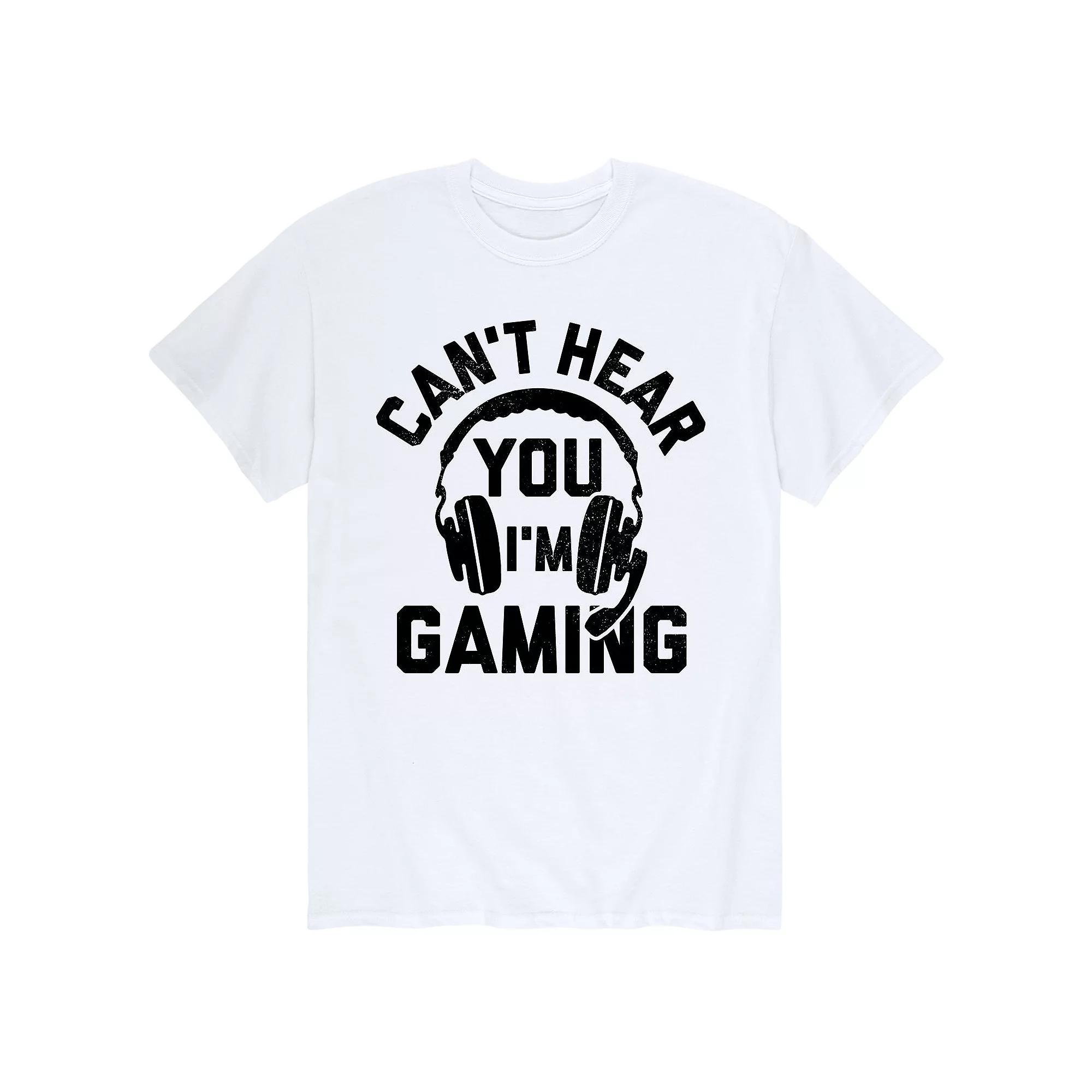 Men's Cant Hear You Gaming Tee,  Product Image