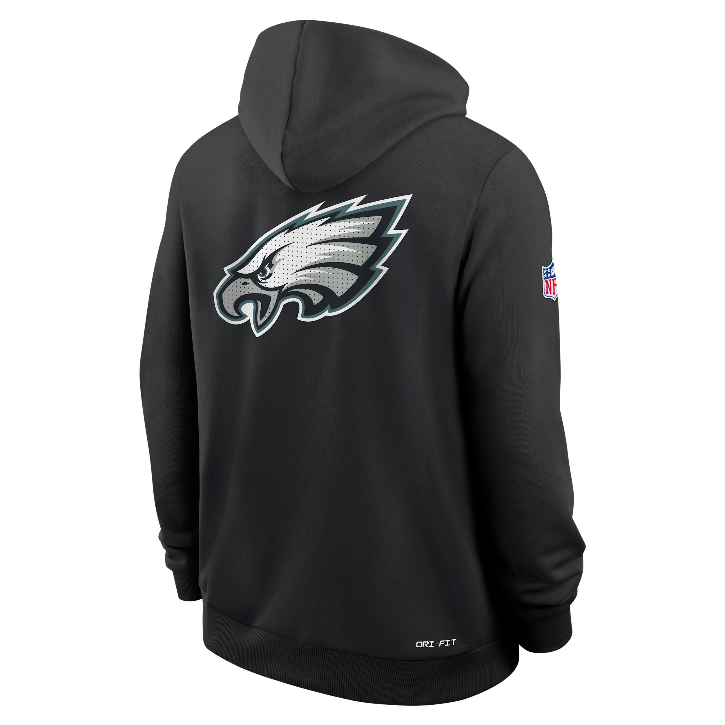Philadelphia Eagles Utility Player Sideline Nike Mens Dri-FIT NFL Full-Zip Hoodie | 03AV00A86-2FB Product Image