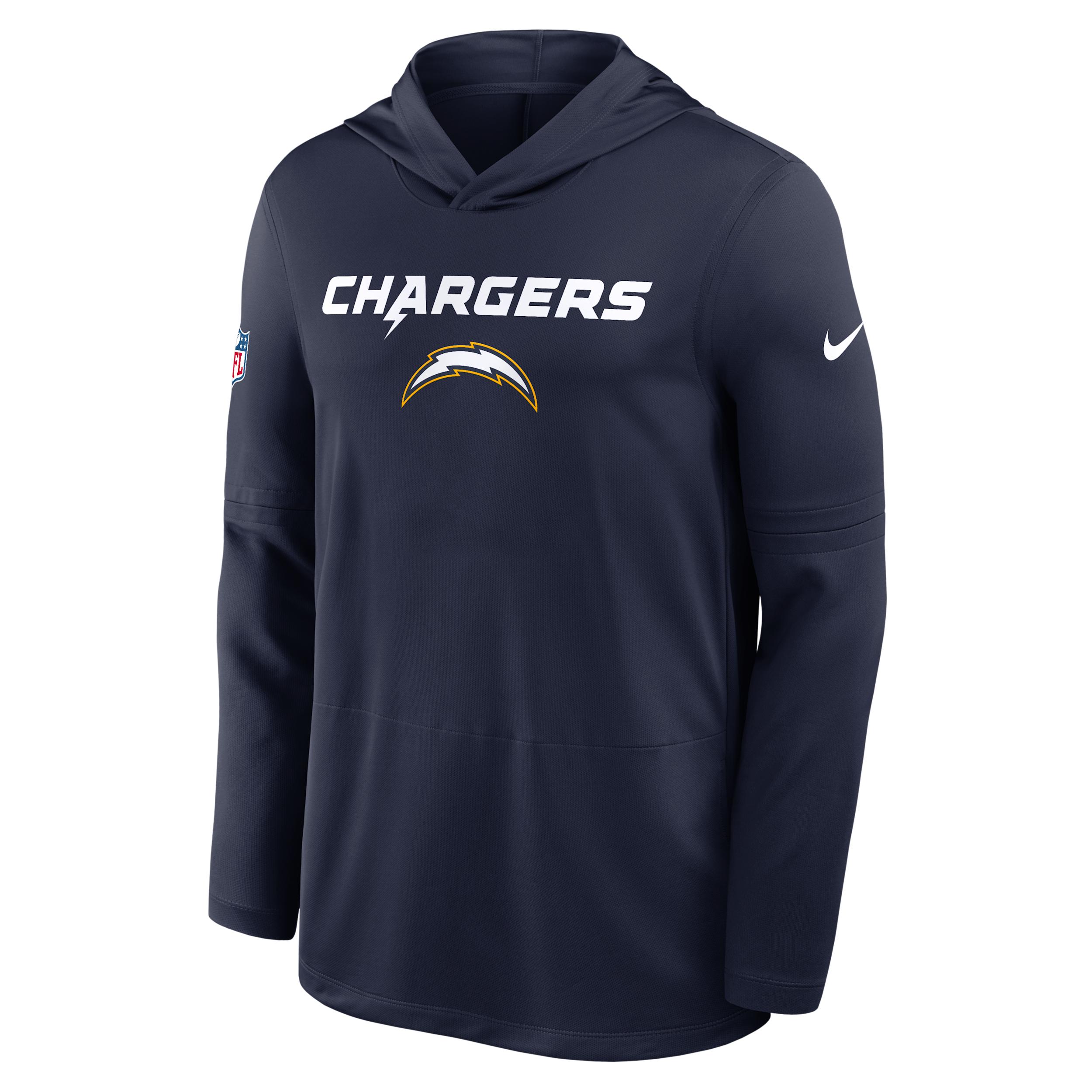 Los Angeles Chargers Pass Accuracy Nike Men's Dri-FIT NFL Long-Sleeve Hooded Top Product Image