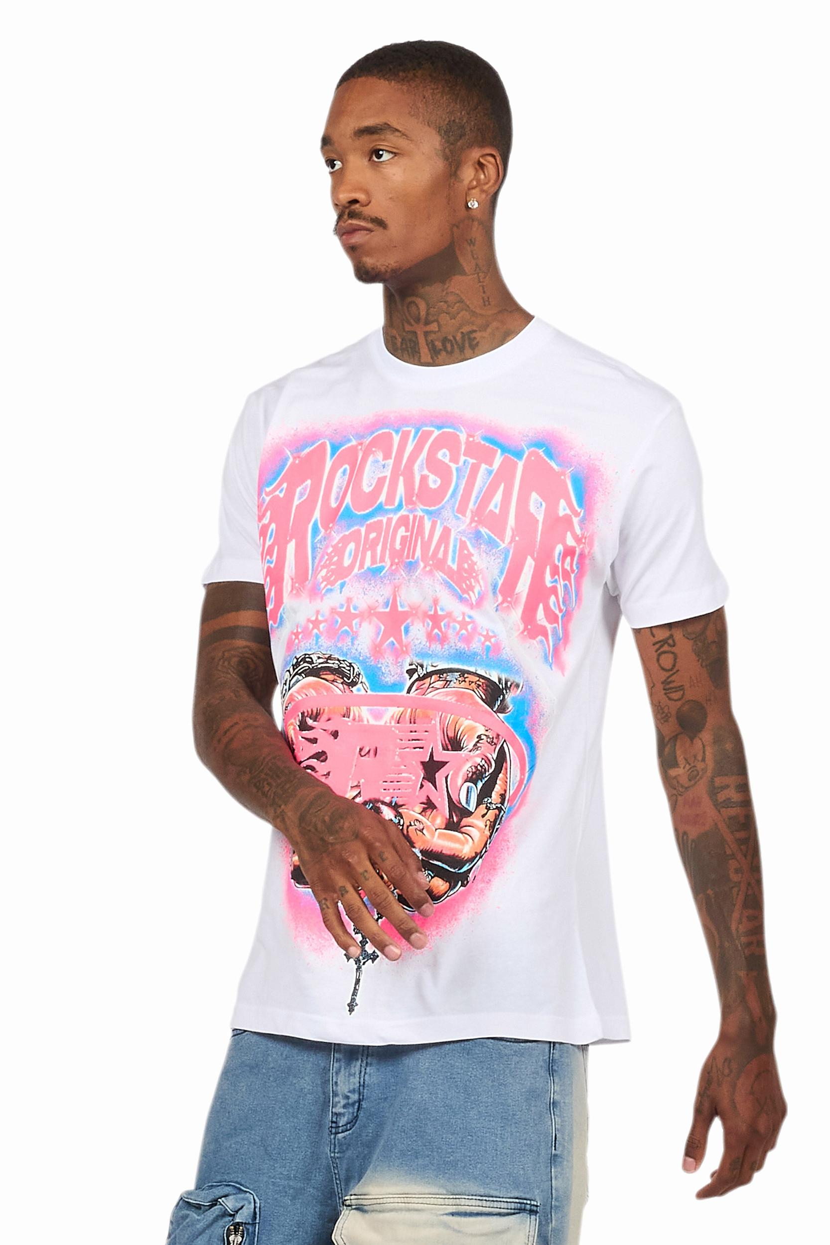 Cairo White Graphic T-Shirt Male Product Image