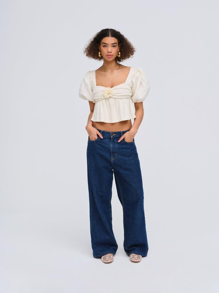 Valencia Top — Cream Product Image